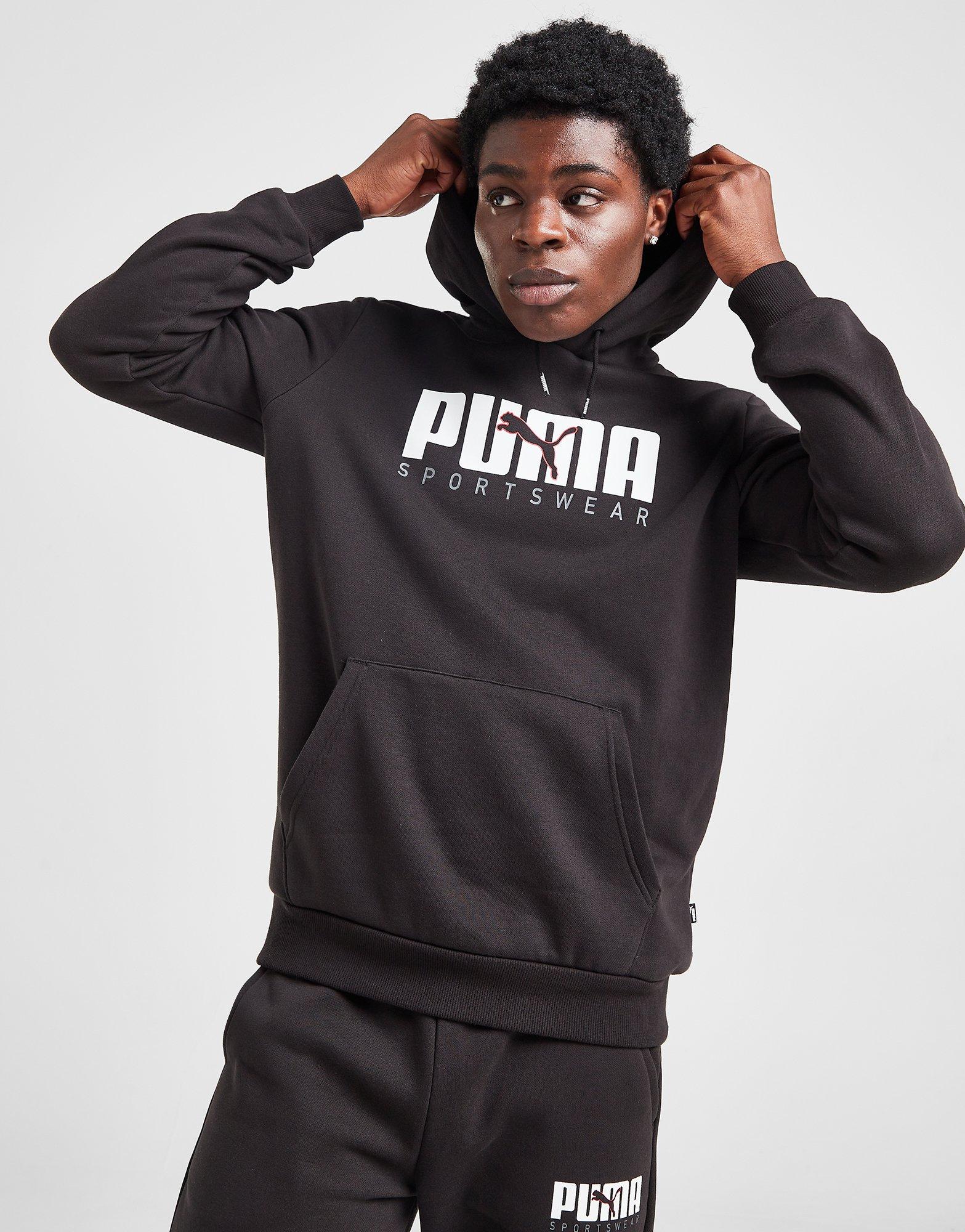 Black Puma Core Sportswear Hoodie - JD Sports Global