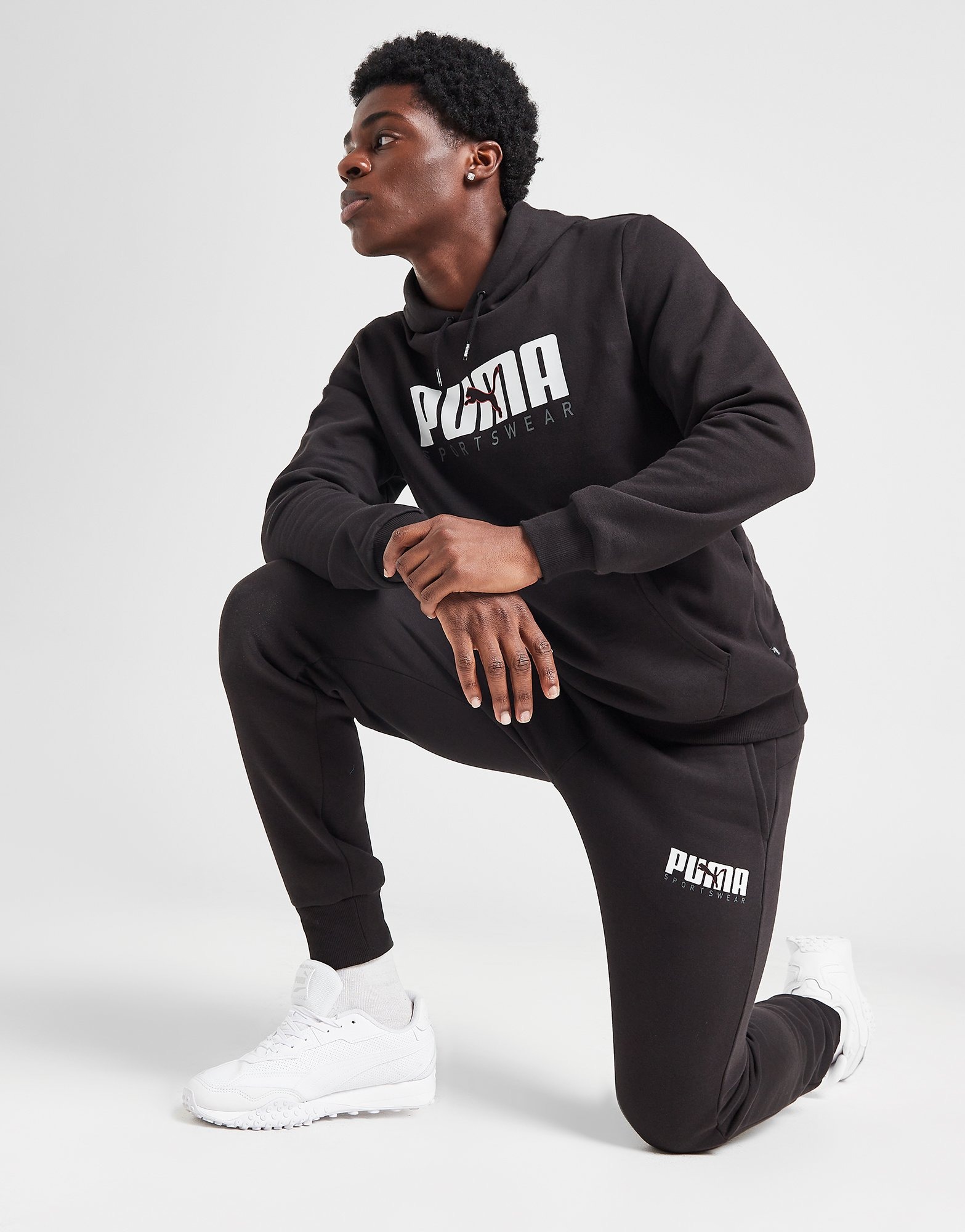 Puma - Survêtement à bandes - Noir