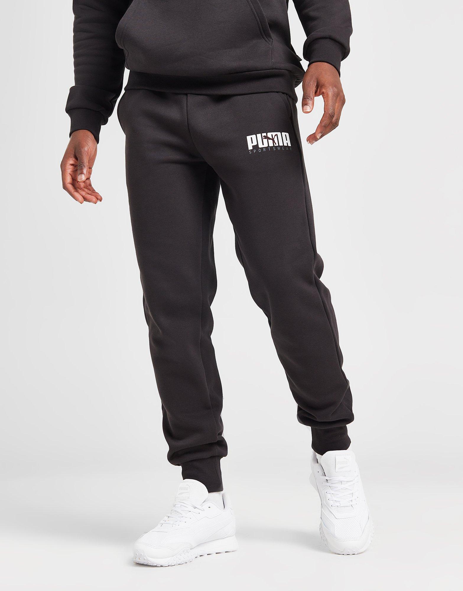 Black Puma Sportswear Essential Joggers Junior - JD Sports NZ