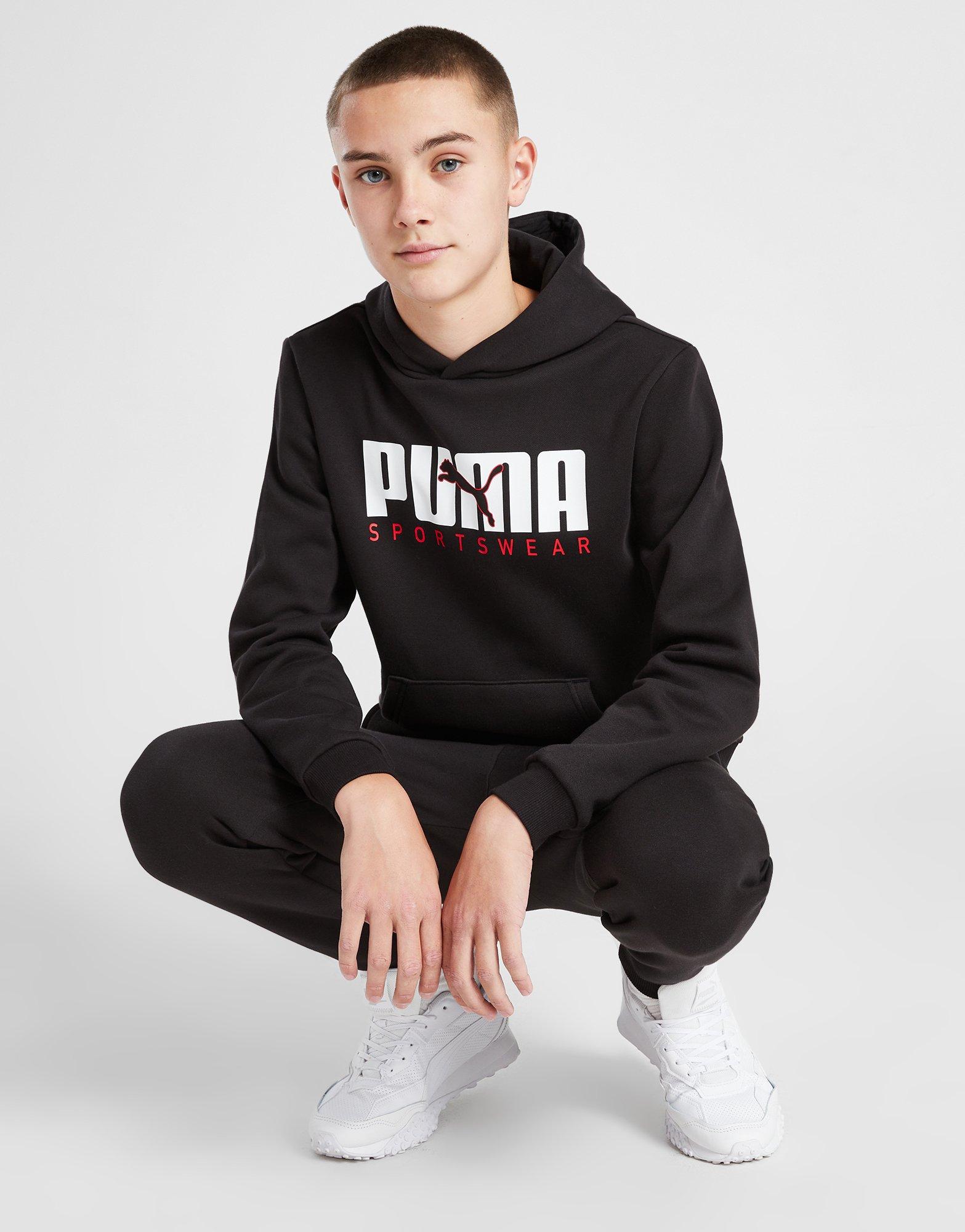 Black Puma Sportswear Essential Joggers Junior - JD Sports NZ