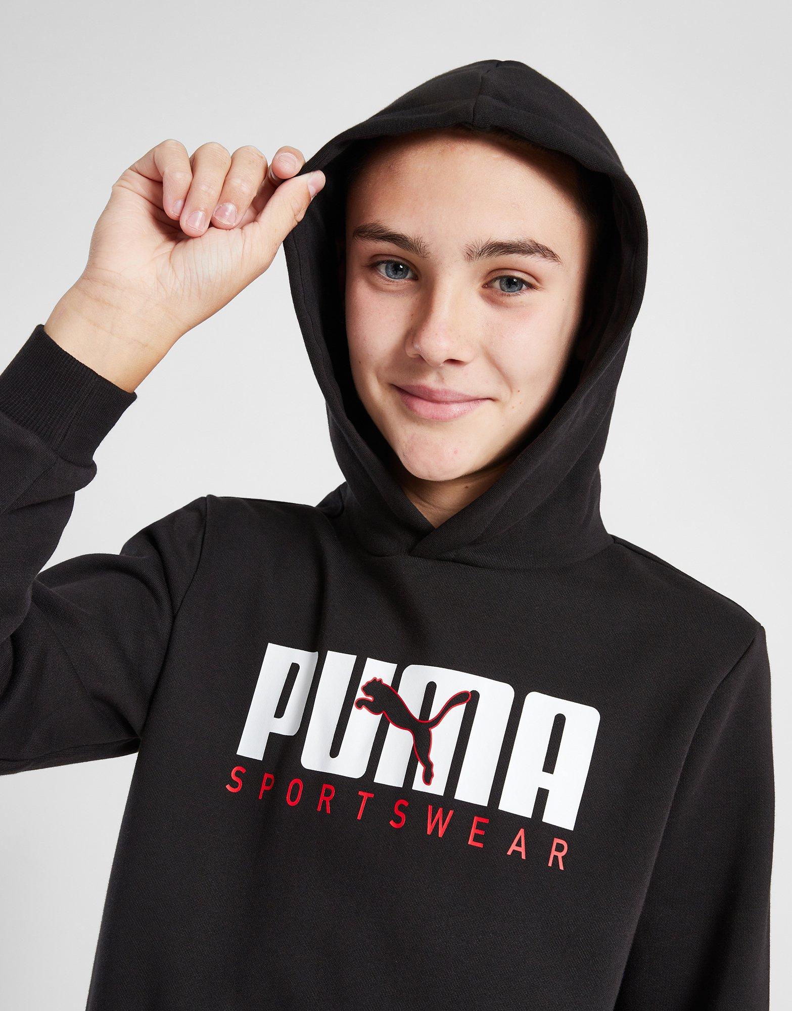 Black puma hotsell hoodie jd