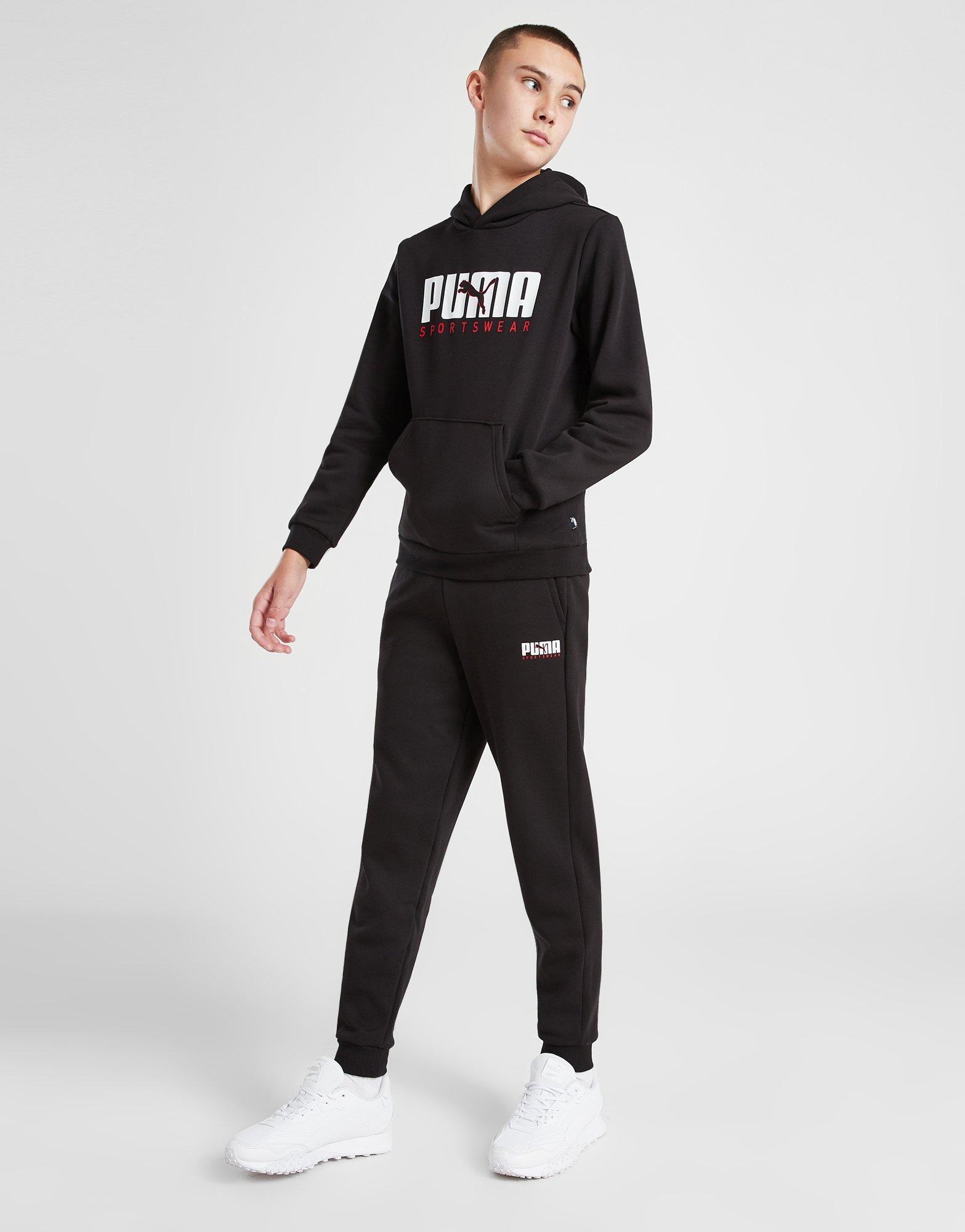 Black Puma Sportswear Essential Joggers Junior JD Sports NZ