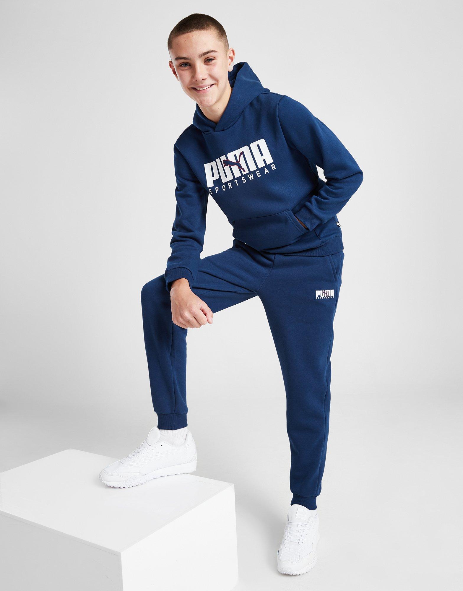 Blue Puma Sportswear Essential Joggers Junior JD Sports NZ