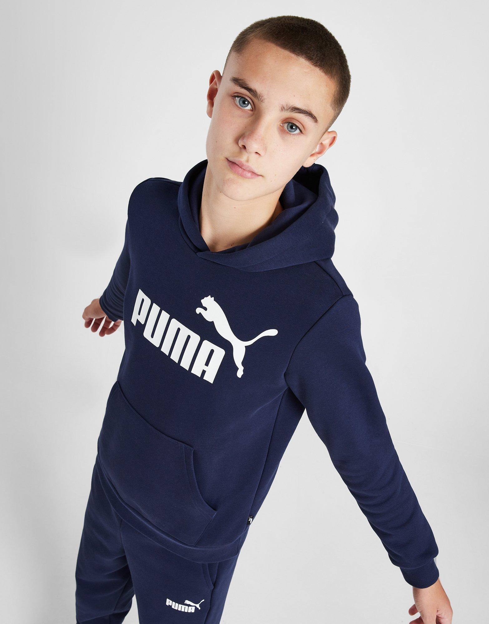 puma core overhead hoodie navy