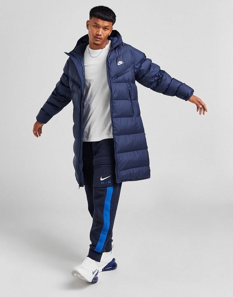 Blue Nike Storm-FIT Windrunner Long Parka Jacket | JD Sports UK