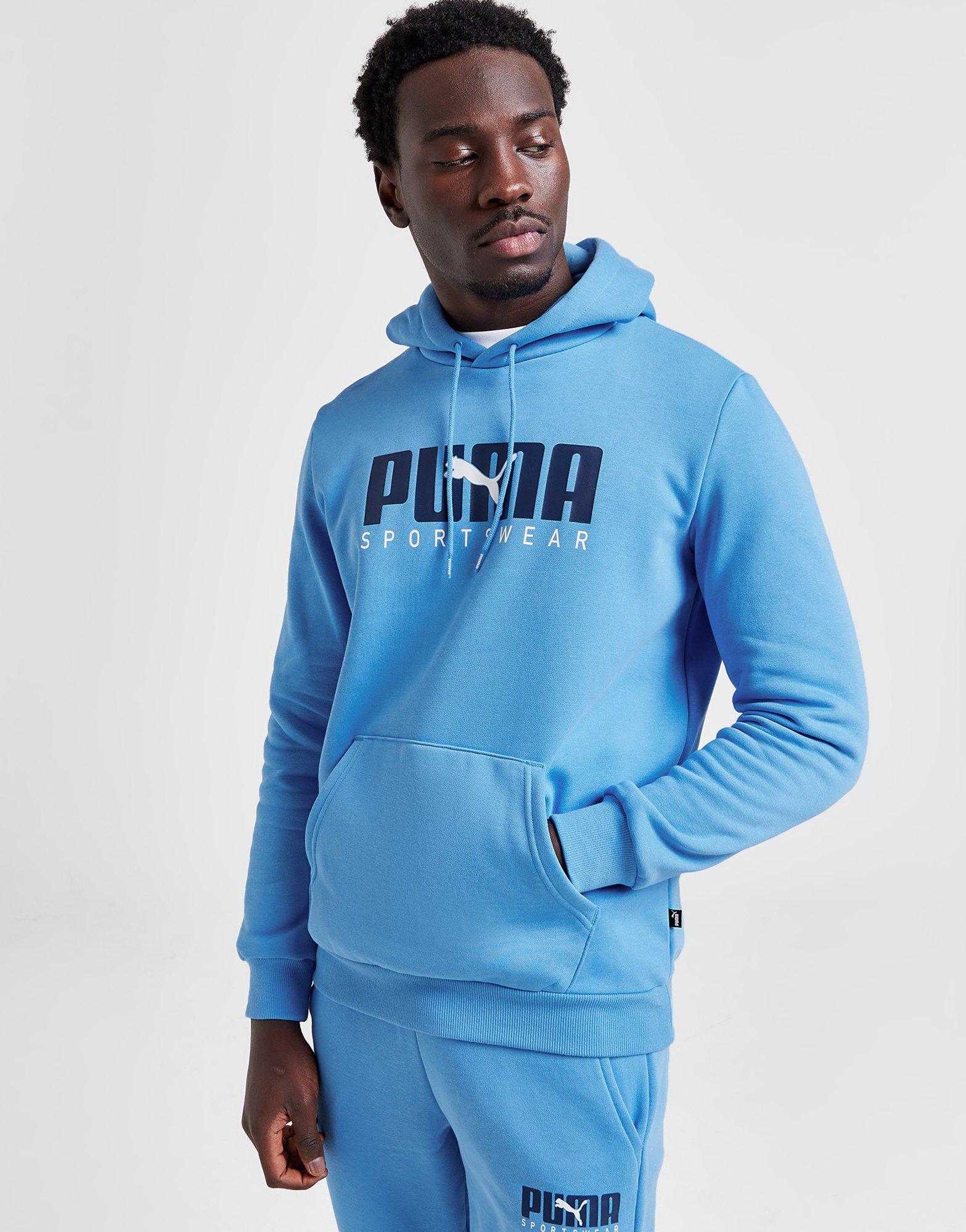  PUMA Sudadera con capucha deportiva de pipa polar para hombre,  Azul : Ropa, Zapatos y Joyería
