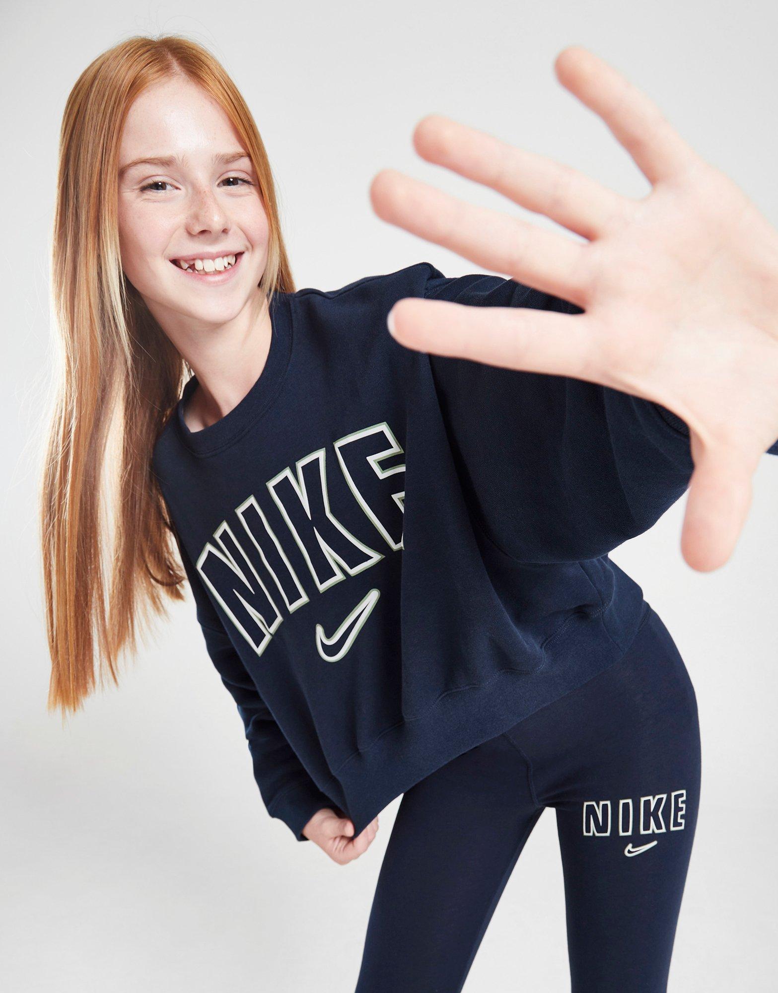 Nike Girls' Trend Fleece Crew Sweatshirt Junior