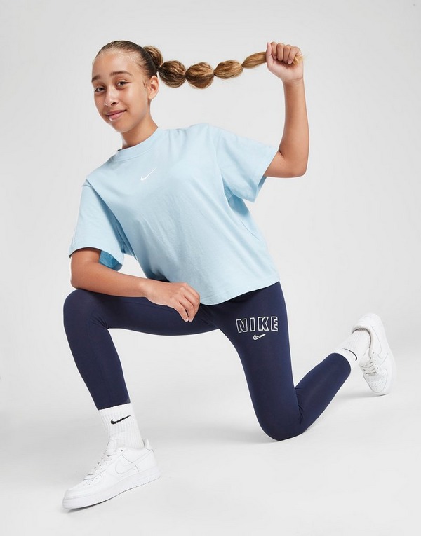 Blue Nike Girls' Trend Fleece Leggings Junior