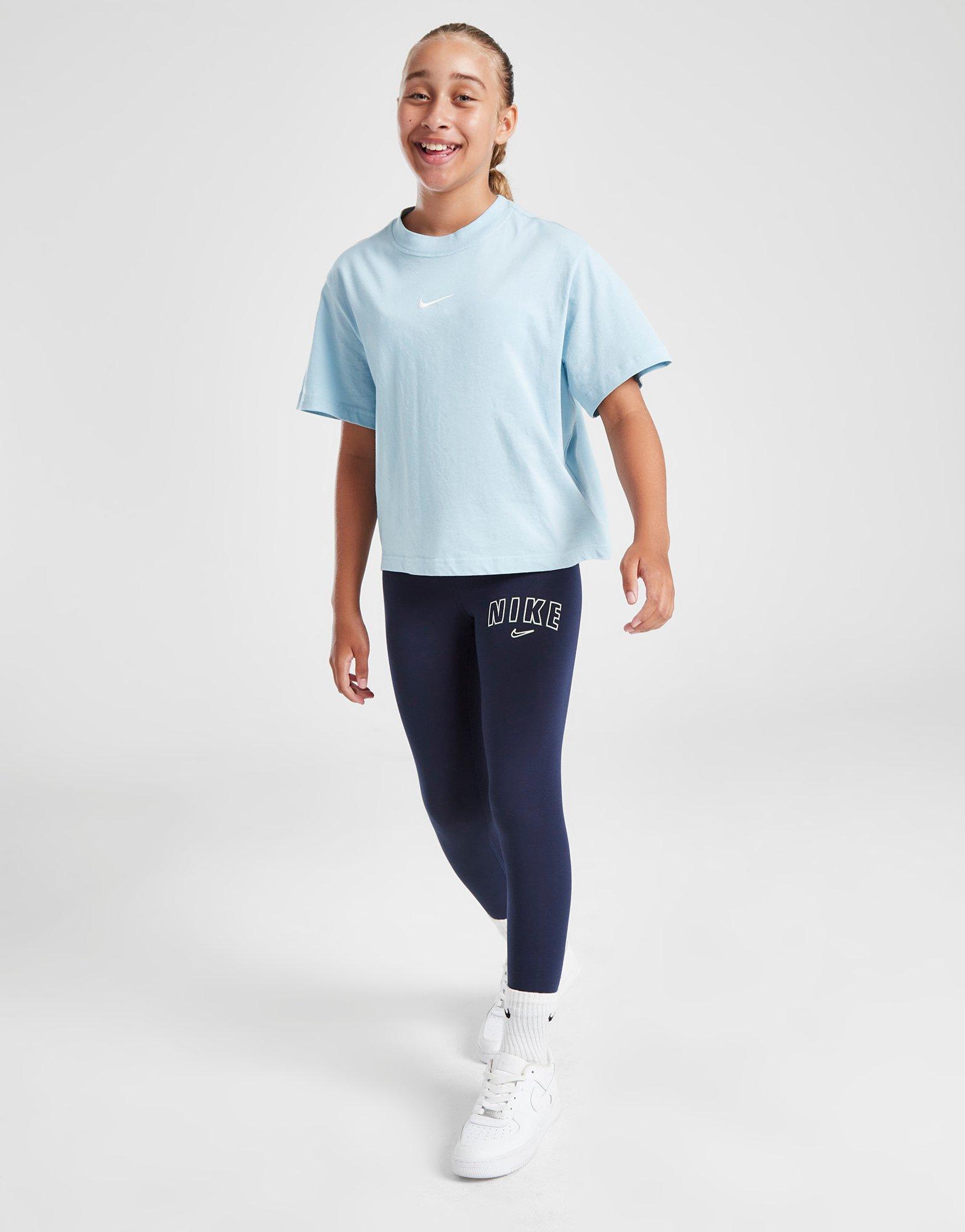 Blue Nike Girls' Trend Fleece Leggings Junior - JD Sports