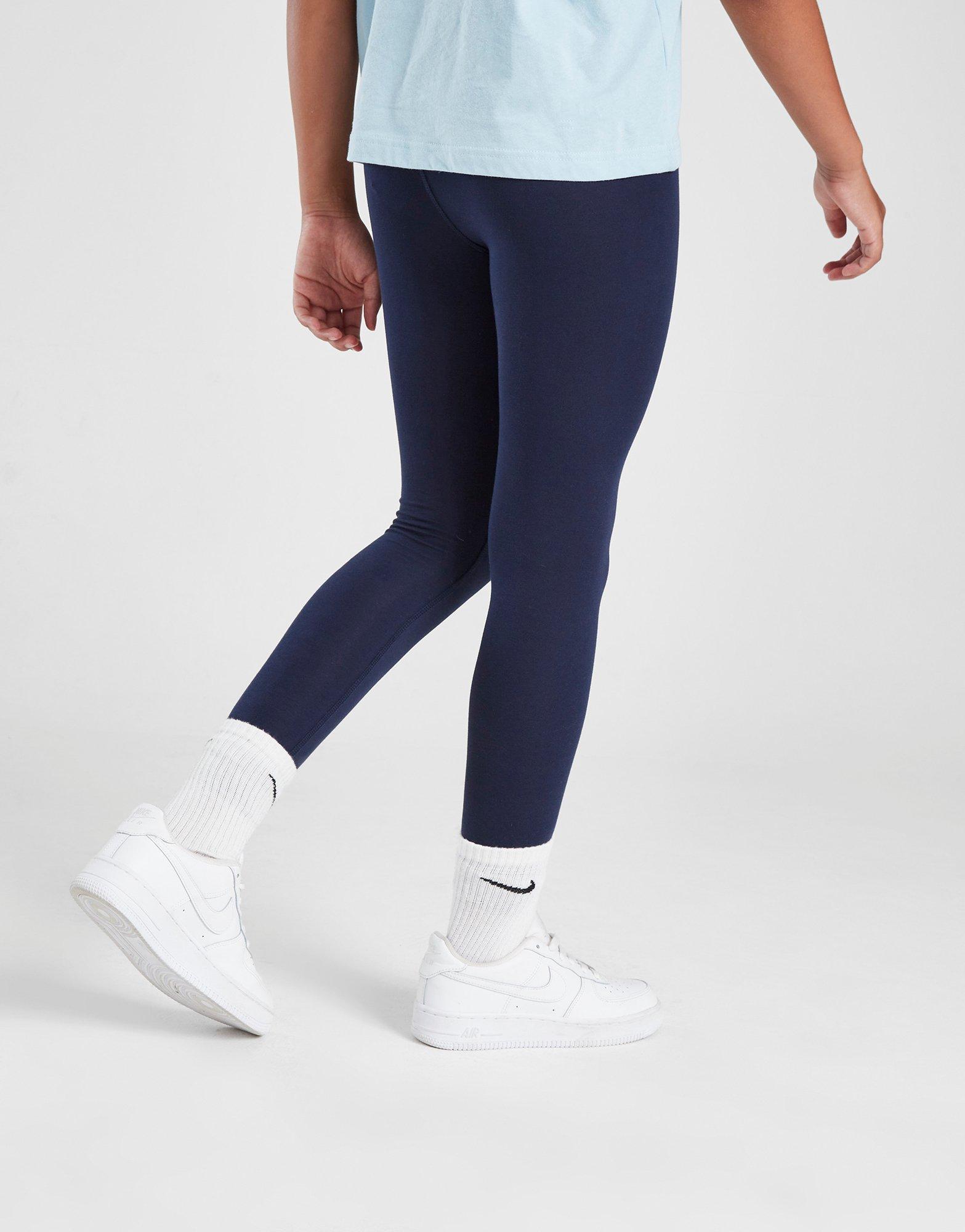 Blue Nike Girls' Trend Fleece Leggings Junior