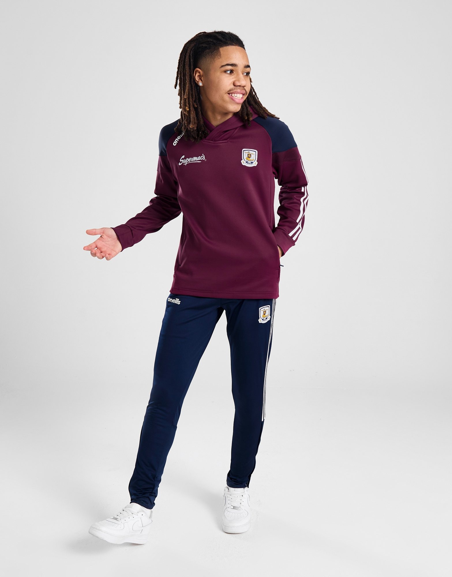 Red O'Neills Galway GAA Rockway Overhead Hoodie Junior JD Sports Ireland