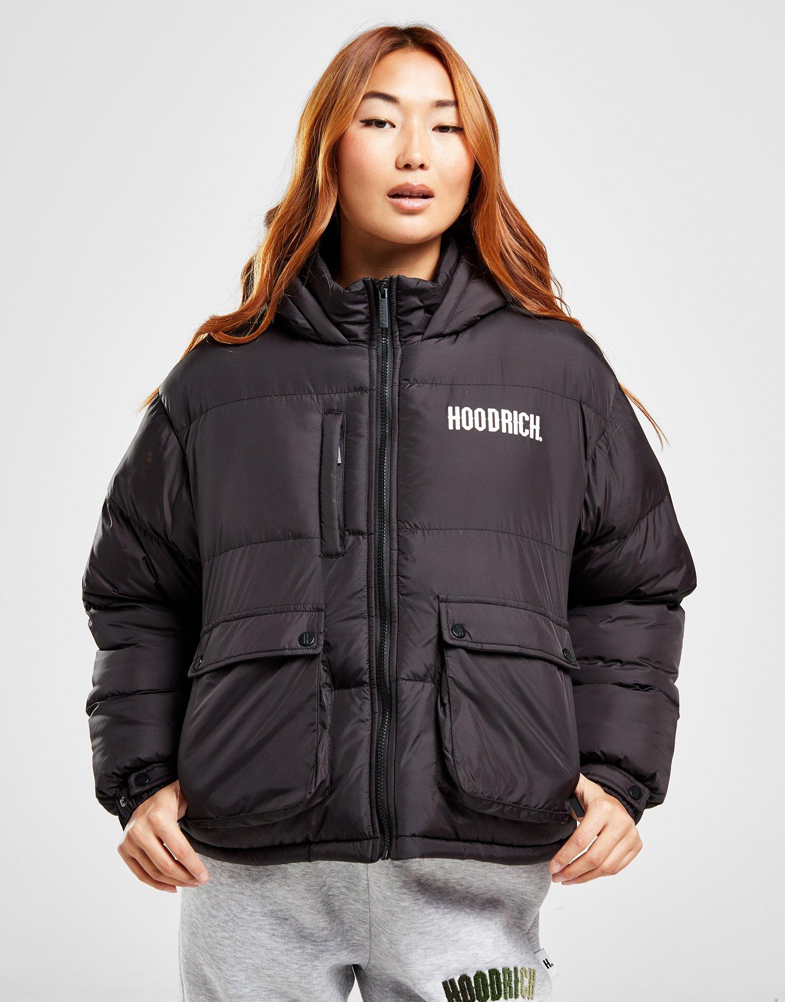 Black Hoodrich Short Puffer Jacket  JD Sports Global - JD Sports Global