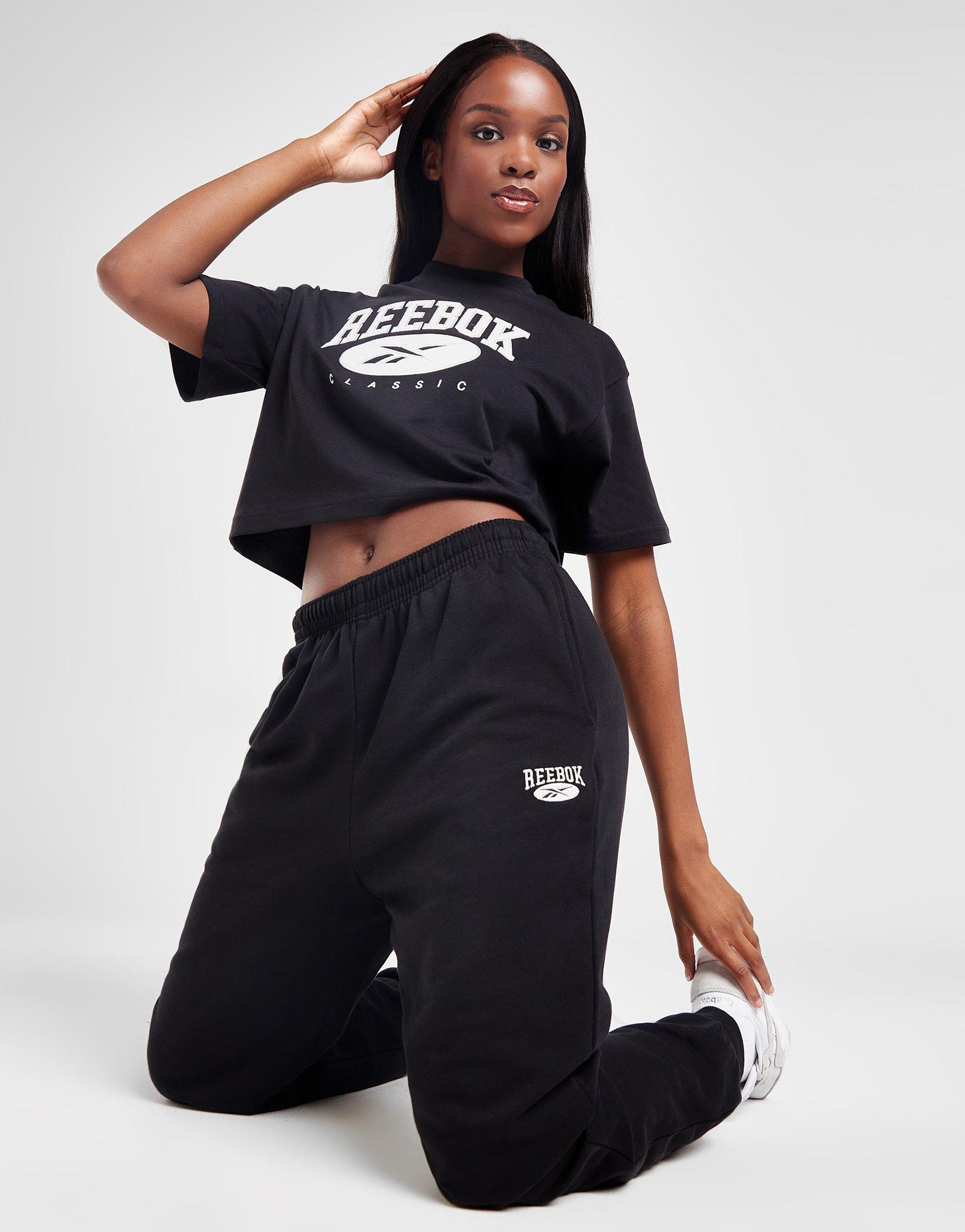 Reebok retro clearance joggers in black