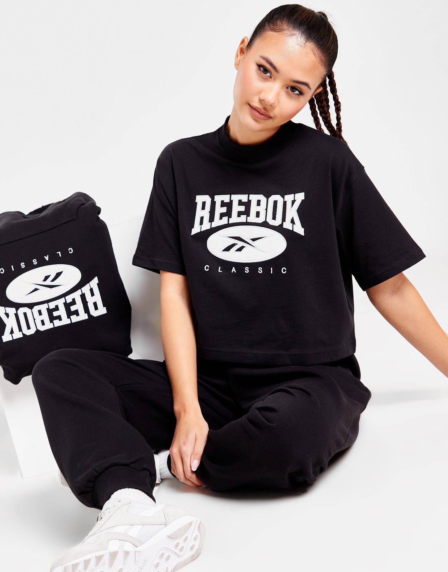 Reebok Classic Logo Crop T Shirt