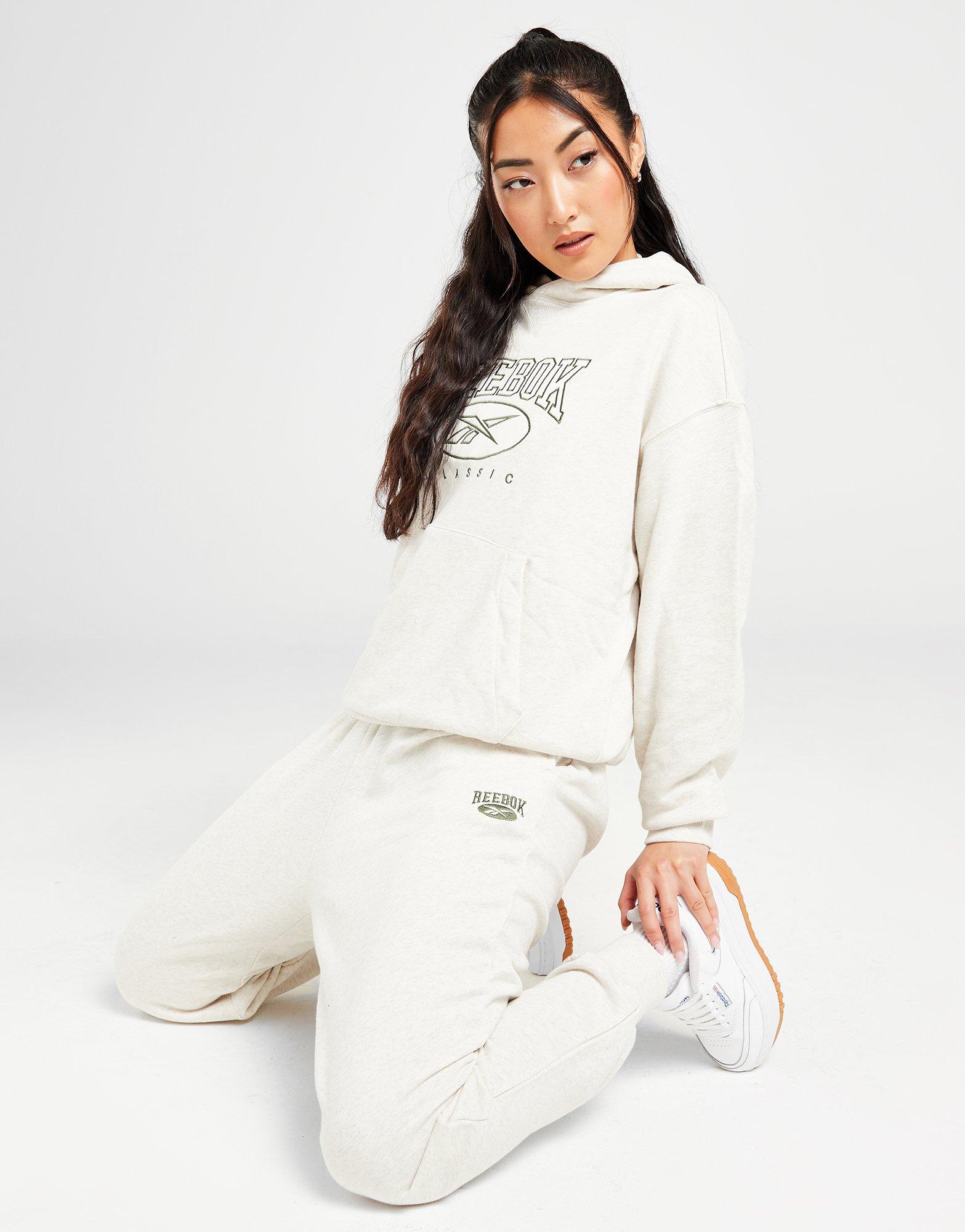 Reebok sweatpants on sale womens white