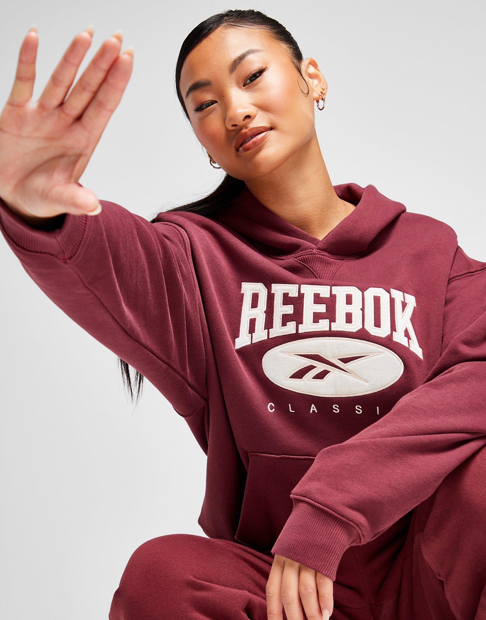 Reebok hoodie on sale womens red