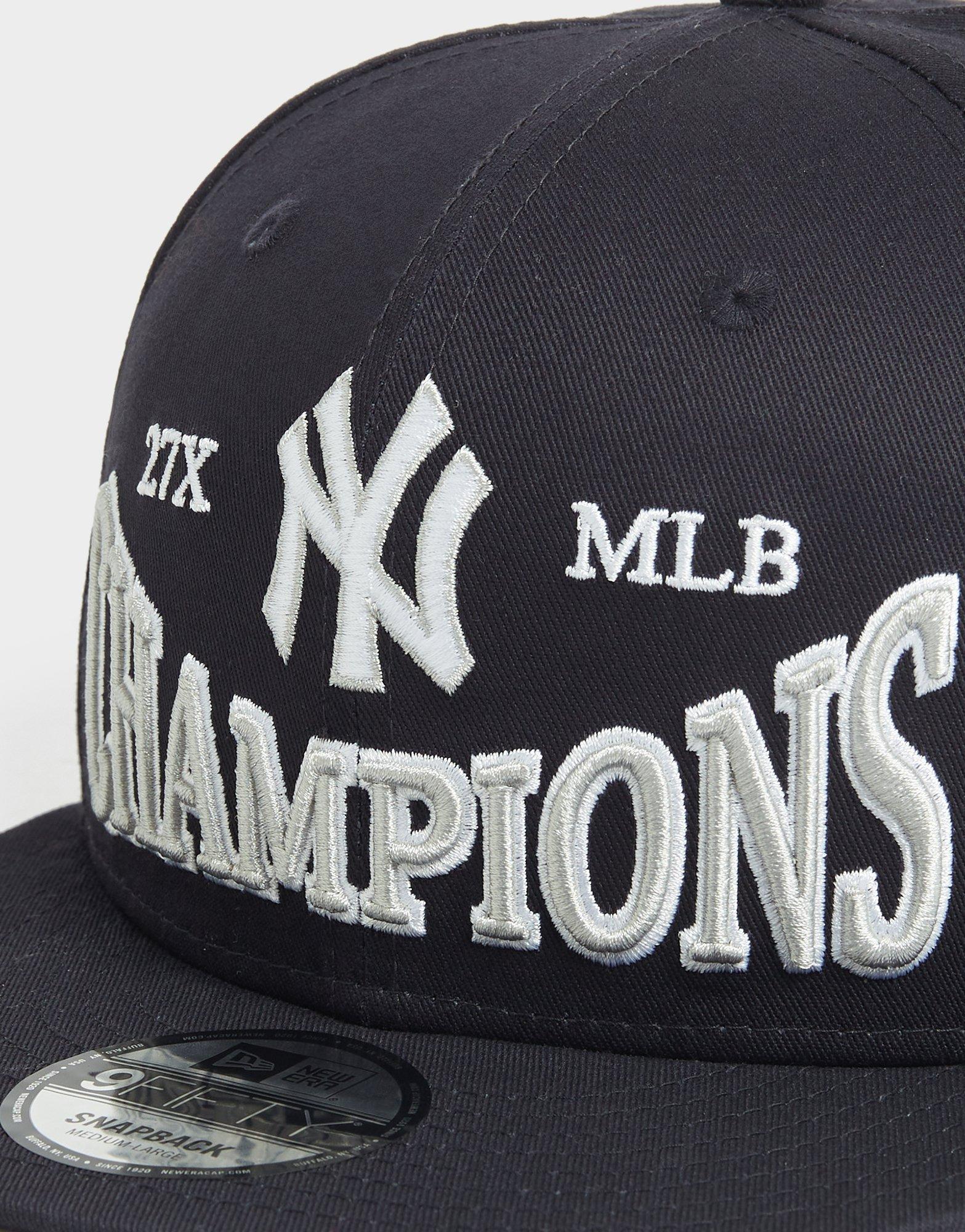 Navy Blue New York Yankees Historic 27X World Series Champions Gray Bottom New Era 59FIFTY Fitted 8