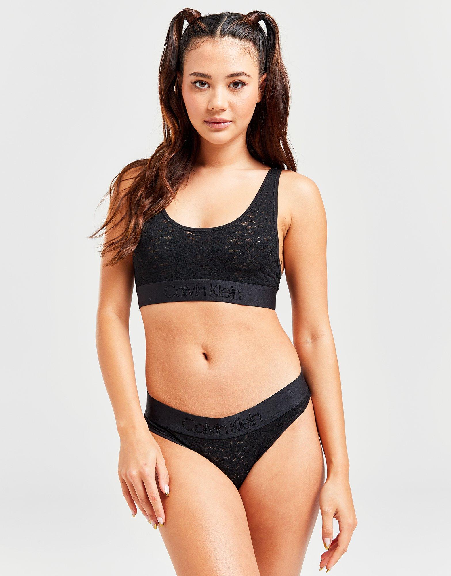 Black Calvin Klein Intrinsic Lace Bralette