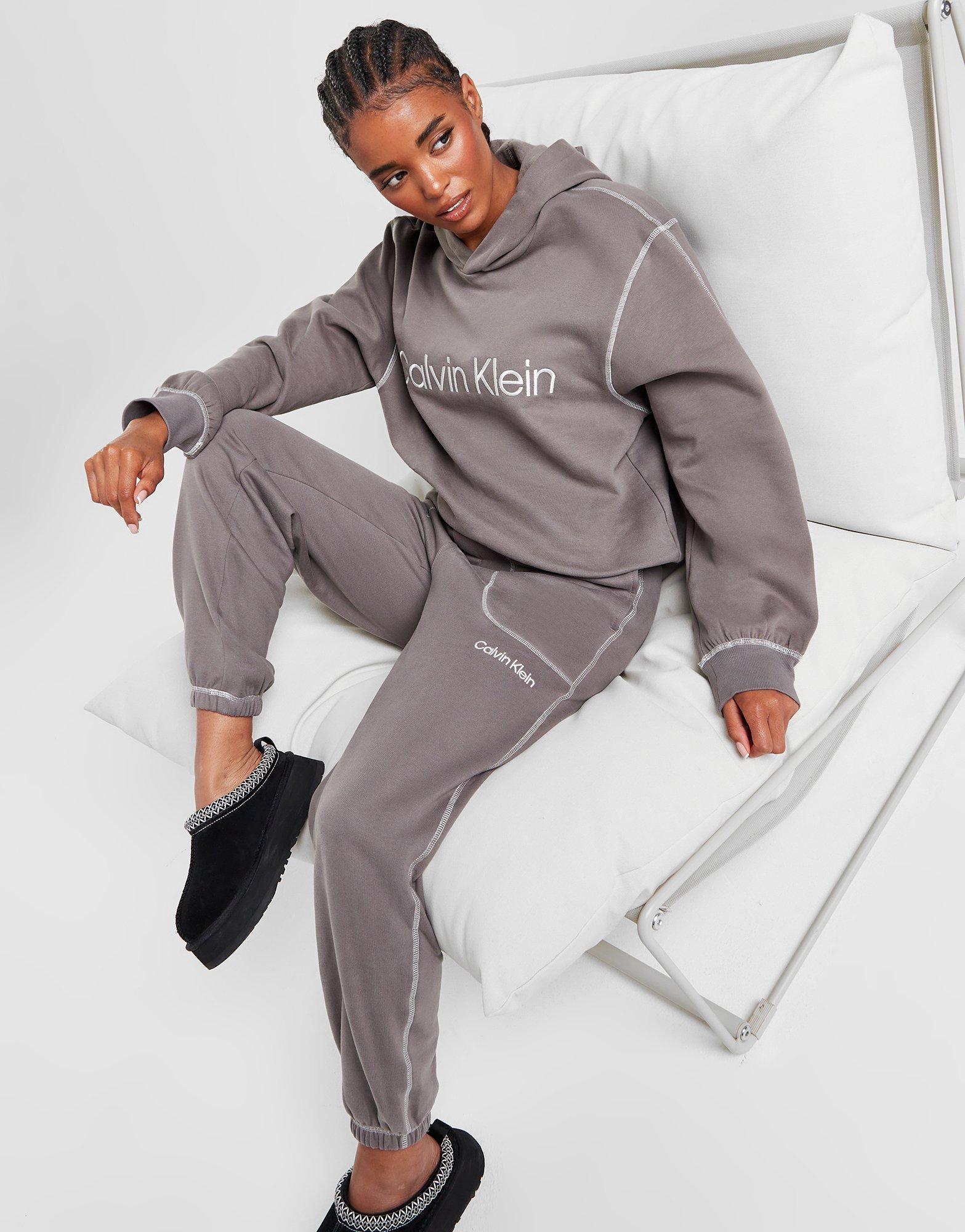 Womens grey calvin klein on sale tracksuit