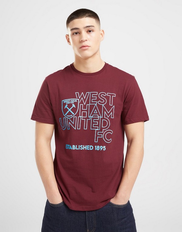 Official Team West Ham United FC Stack T-Shirt