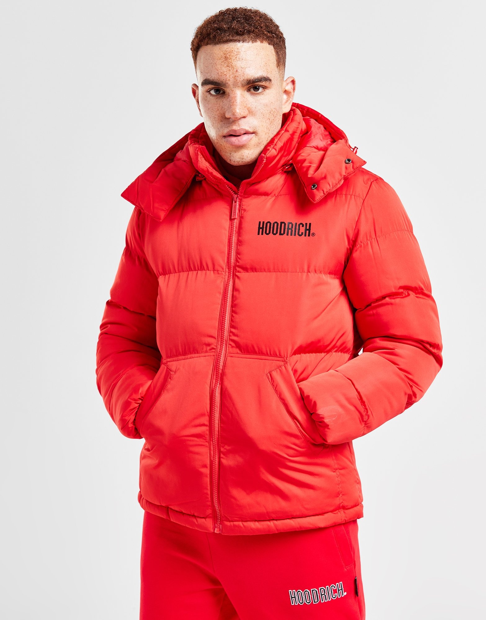 Red Hoodrich Stack Jacket | JD Sports UK