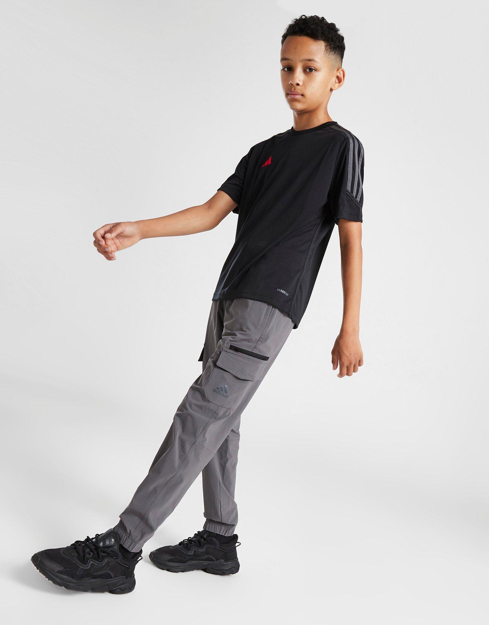 Grey adidas Badge of Sport Woven Cargo Pants Junior JD Sports NZ