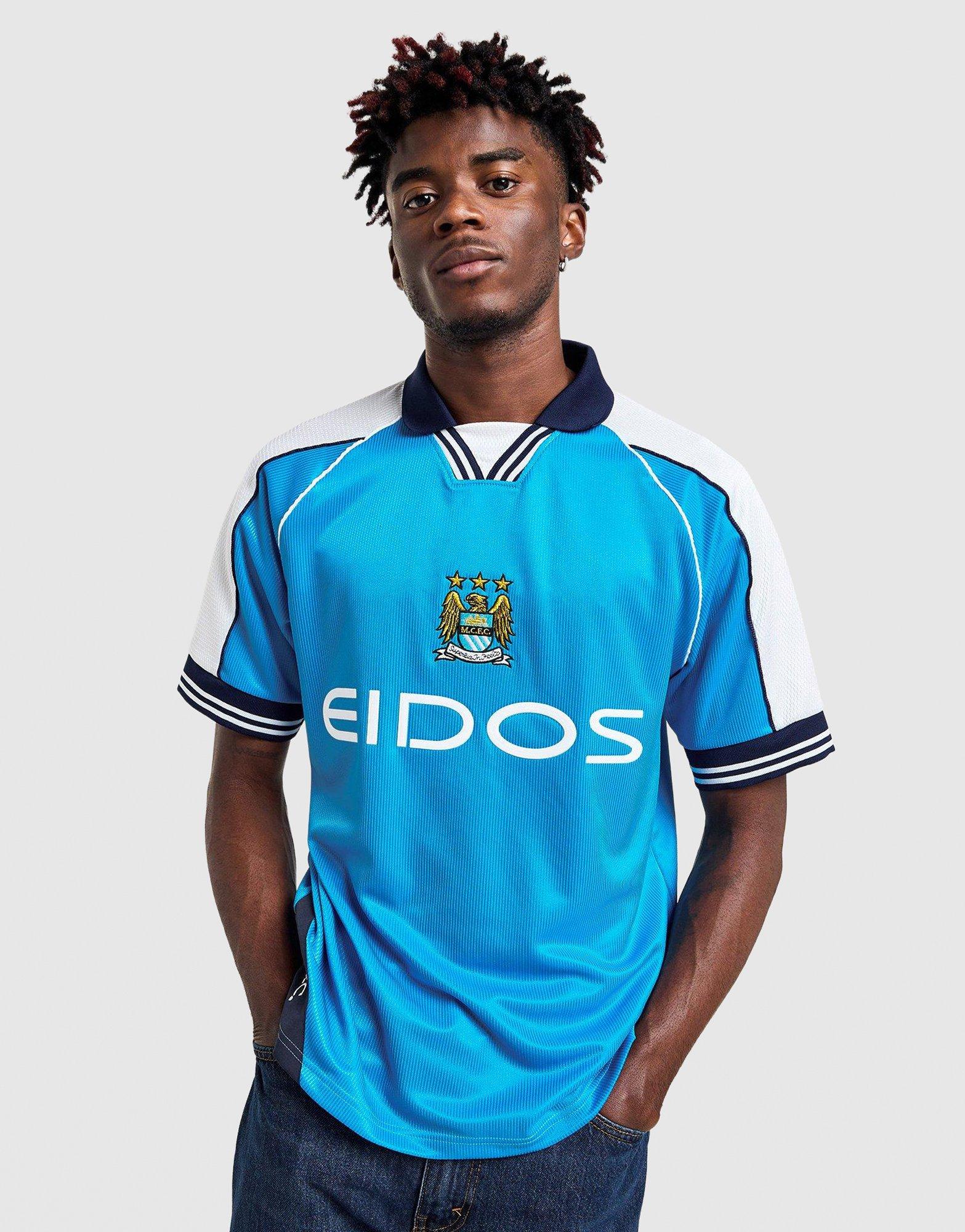 Score Draw Maillot Domicile Manchester City Fc 00' Retro Homme