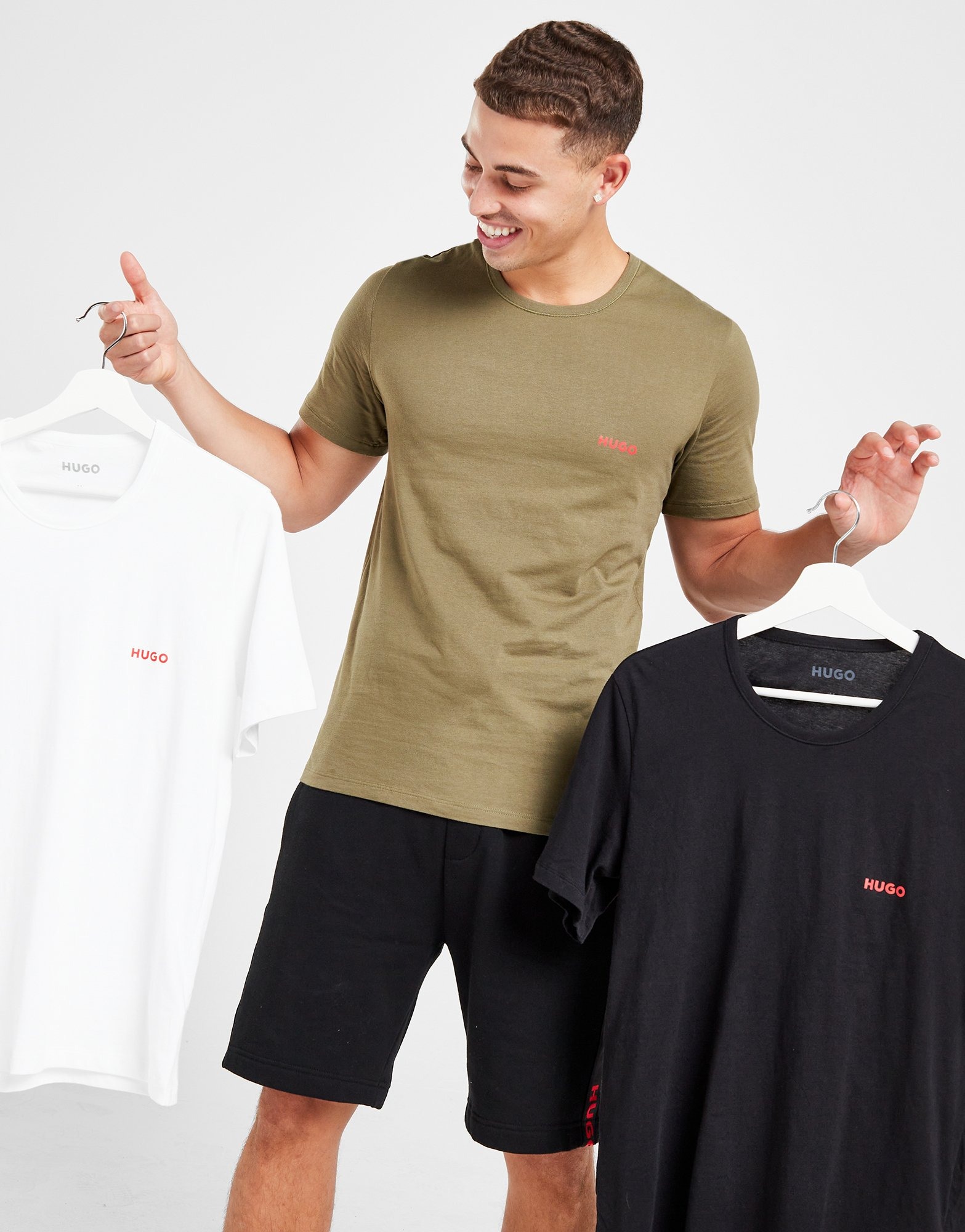 Multi HUGO 3 Pack TShirts JD Sports