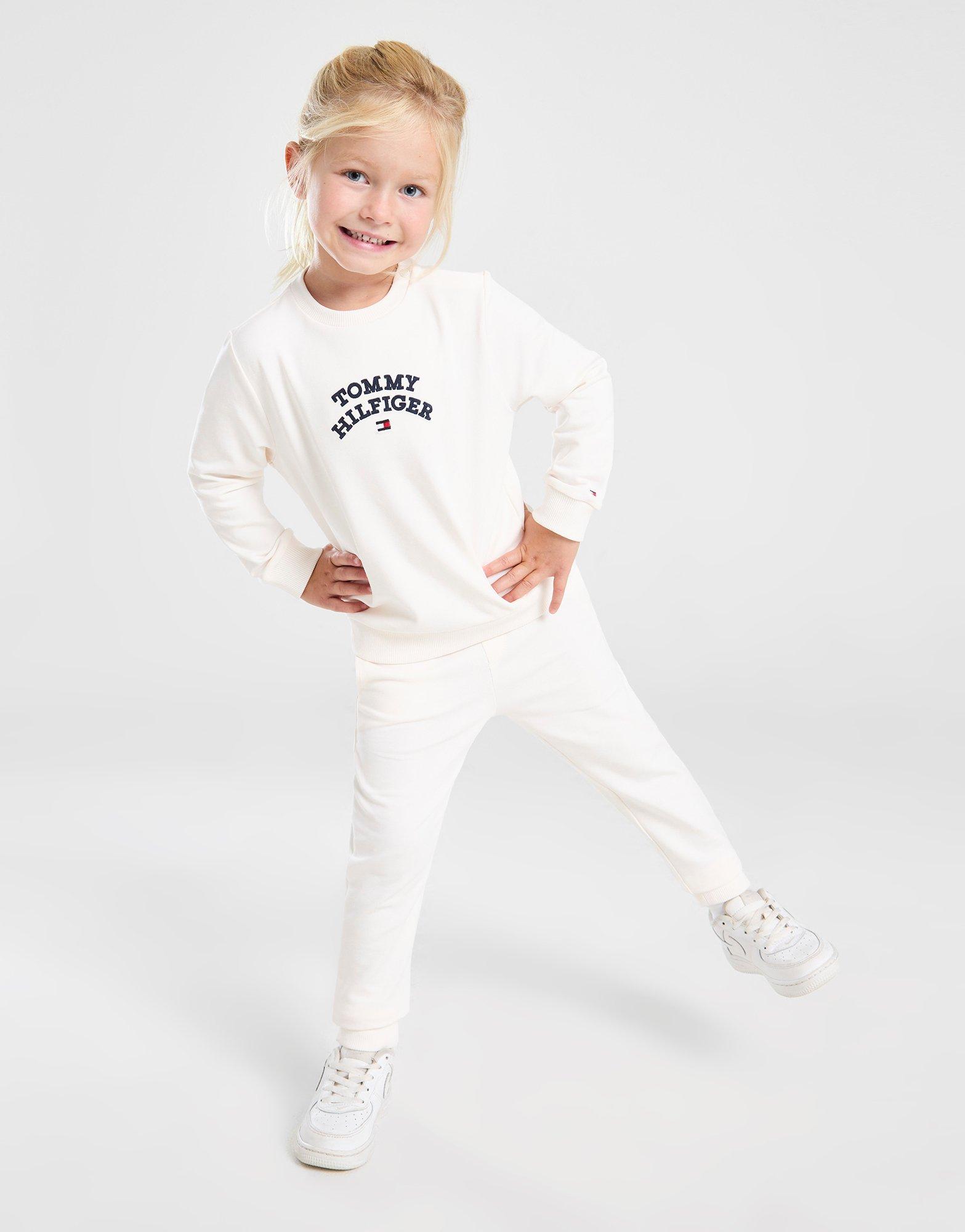 Tommy Hilfiger Girls' Flag Logo Tracksuit Infant