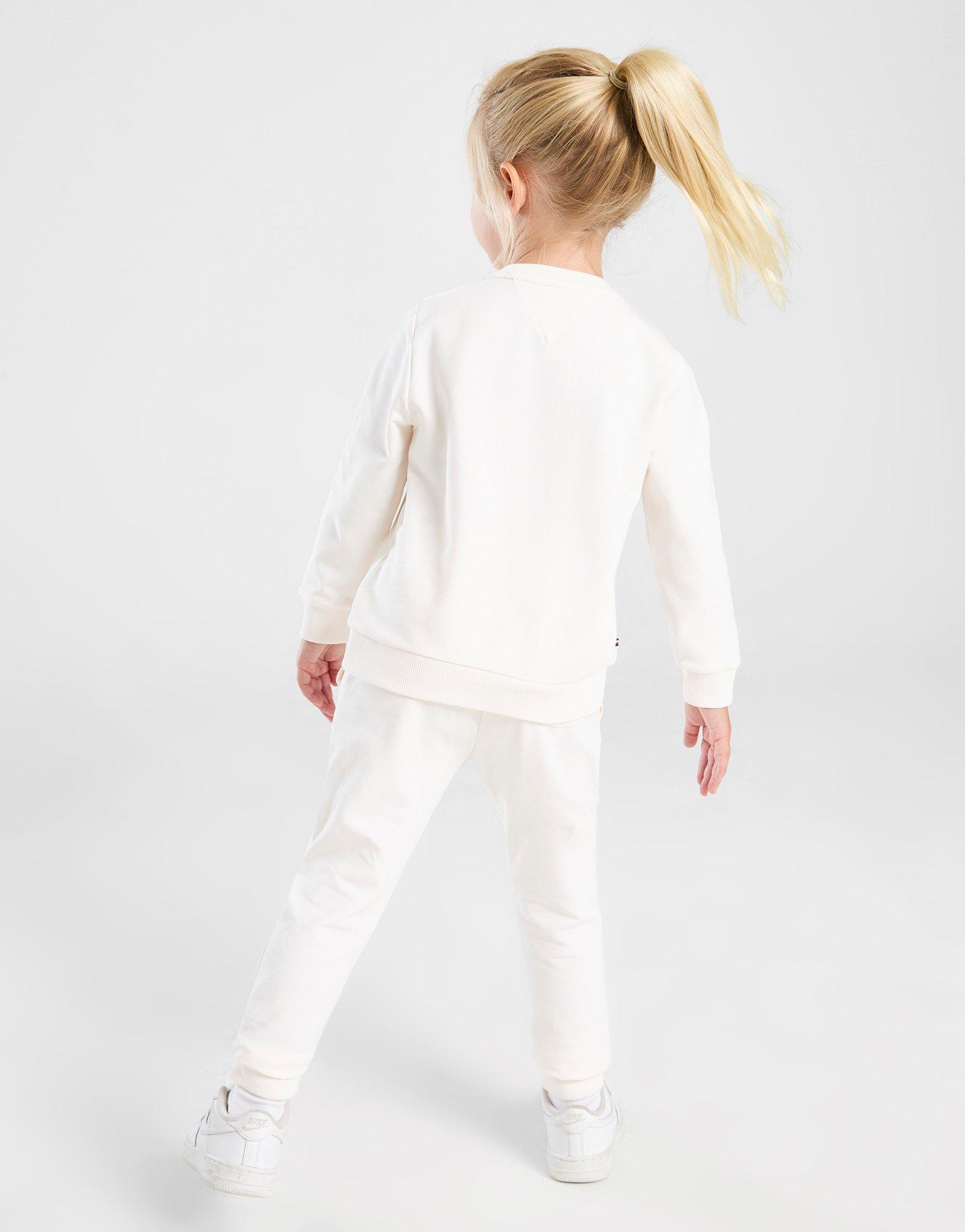 Tommy Hilfiger Girls' Flag Logo Tracksuit Infant