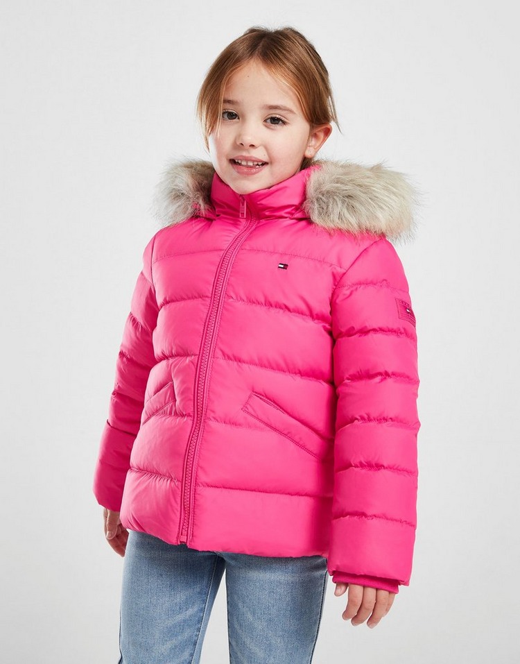 Tommy Hilfiger Girls' Essential Fur Padded Jacket Children