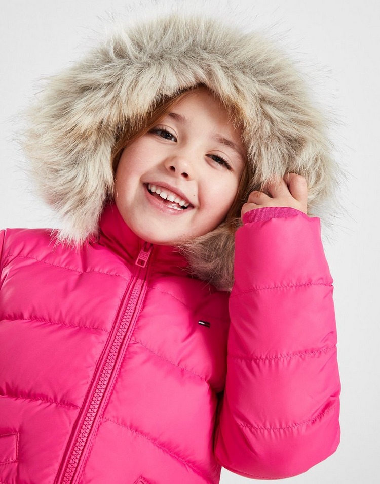 Tommy Hilfiger Girls' Essential Fur Padded Jacket Children