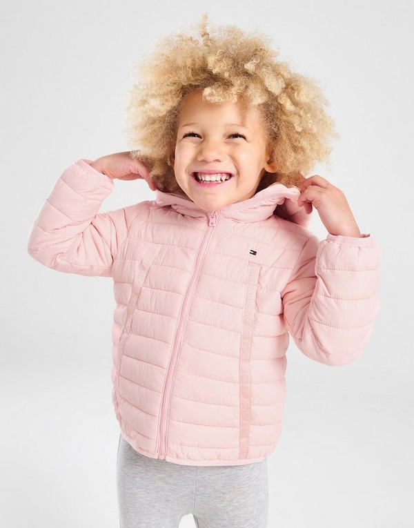 Pink Tommy Hilfiger Girls\' Tape Sports UK Infant | JD Padded Jacket