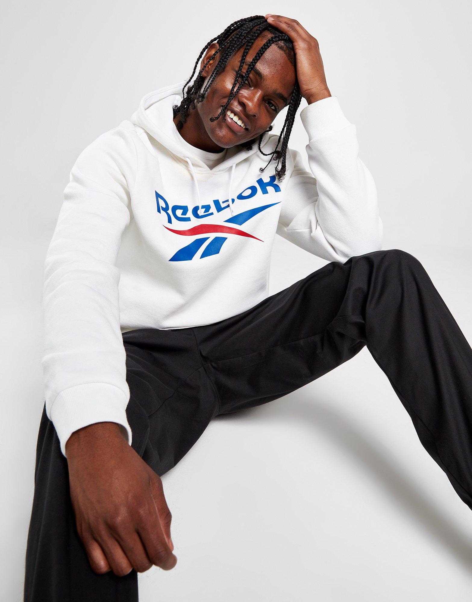 White best sale reebok hoodie