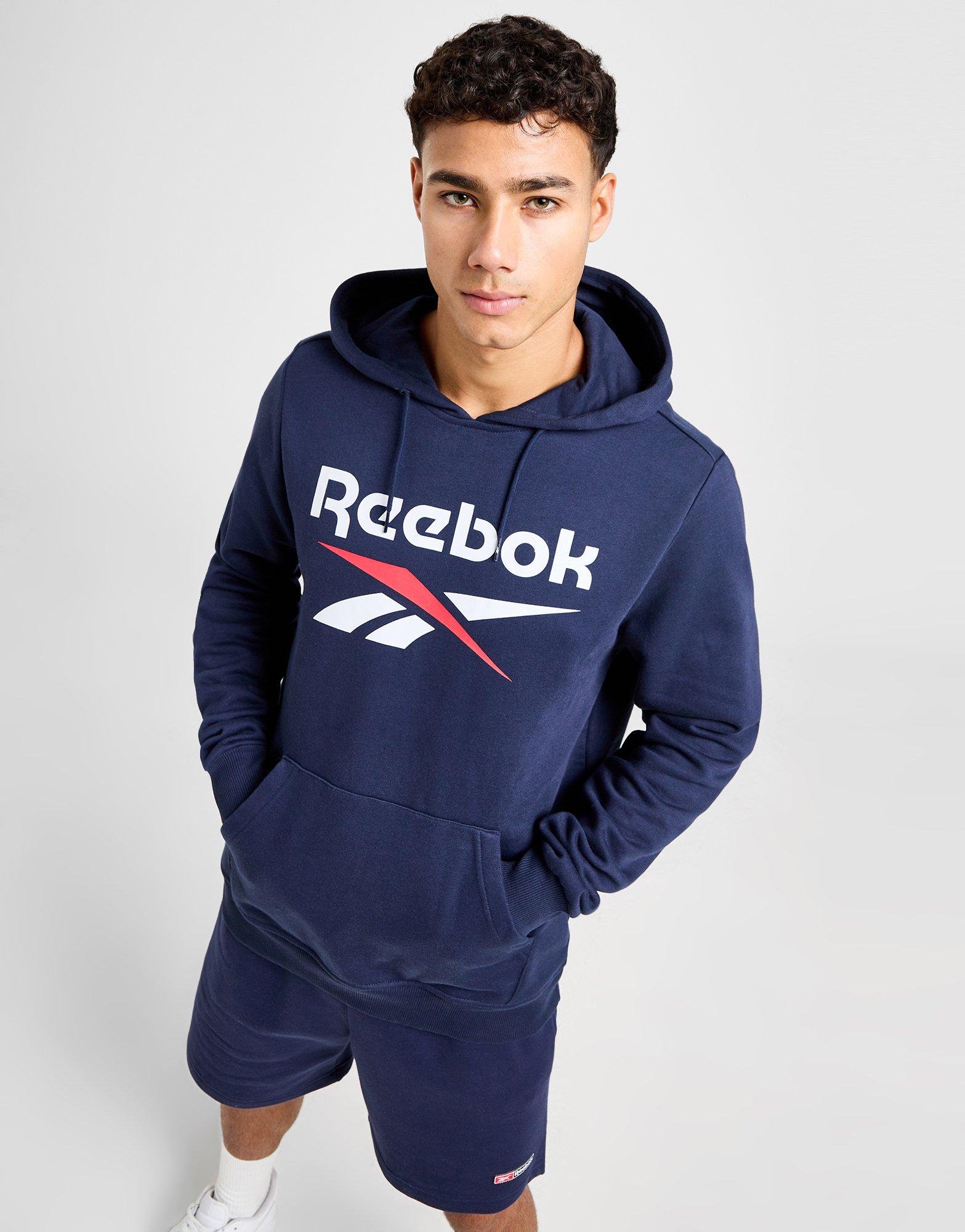 Blue Reebok Large Logo Hoodie