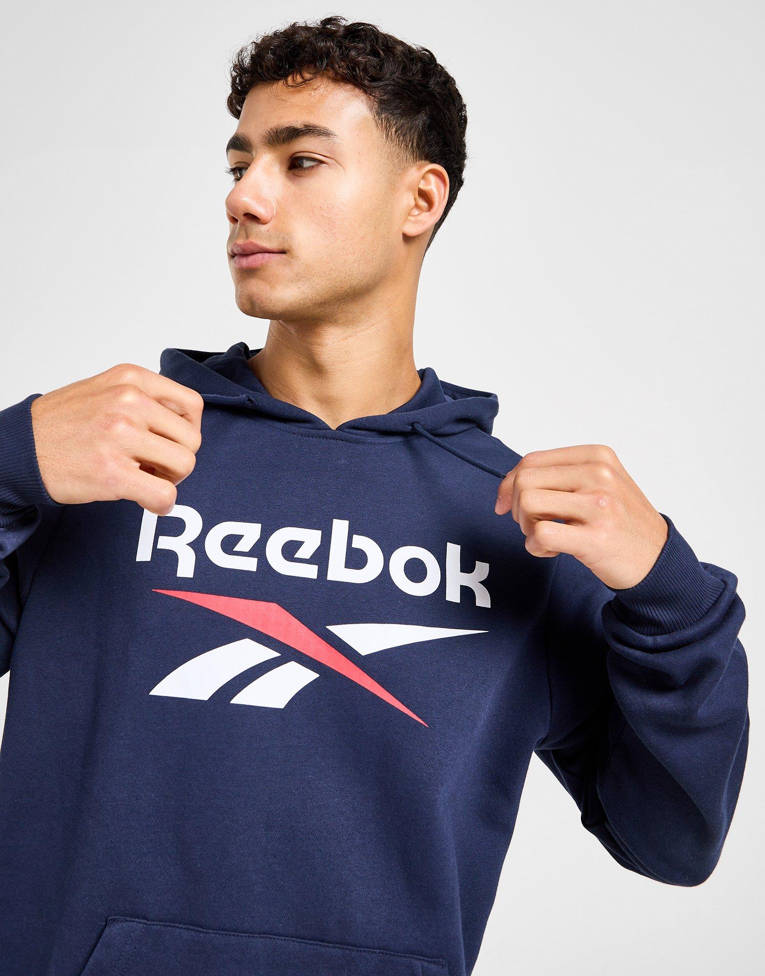 Reebok logo clearance hoodie