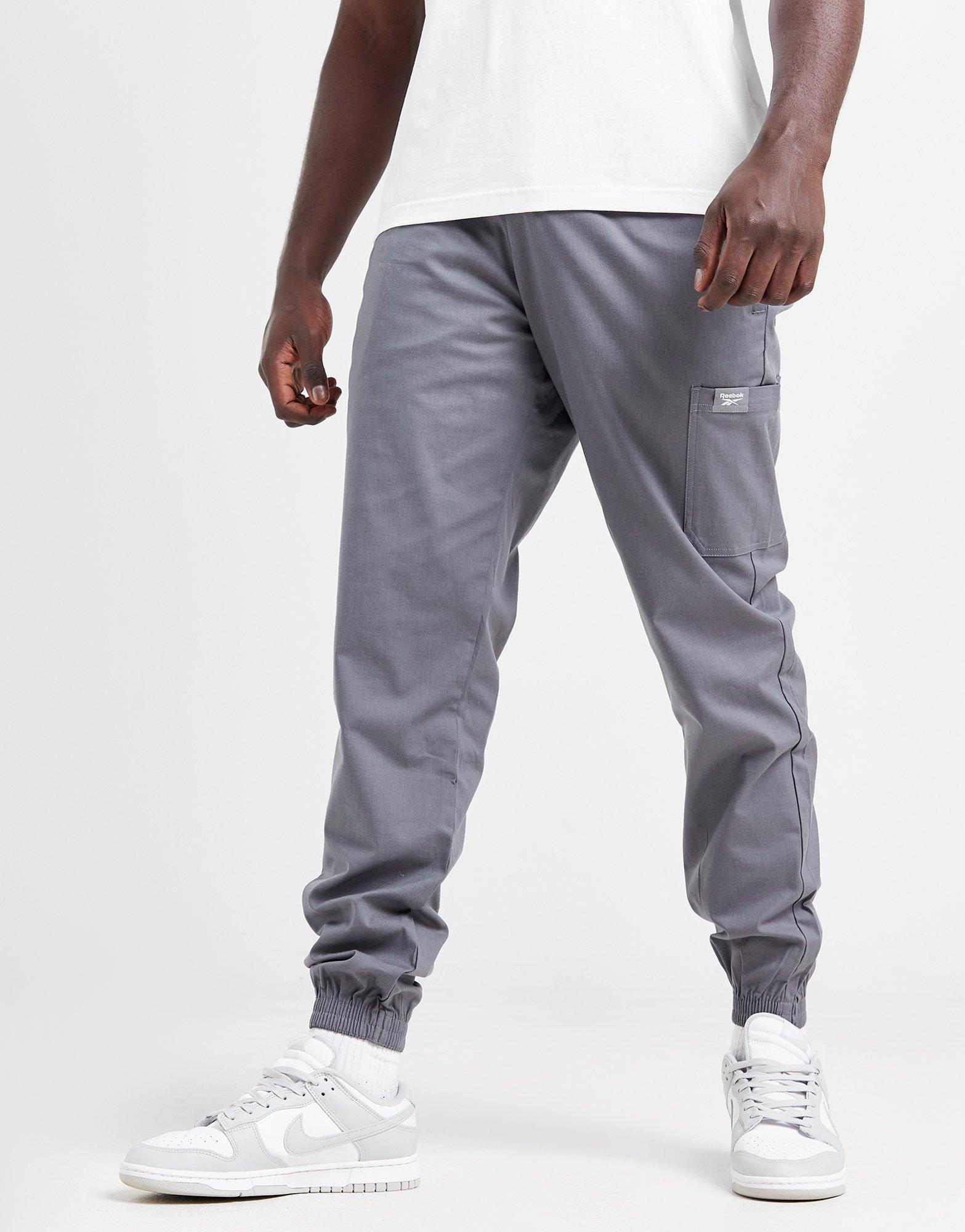 Grey Reebok Woven Cargo Pants