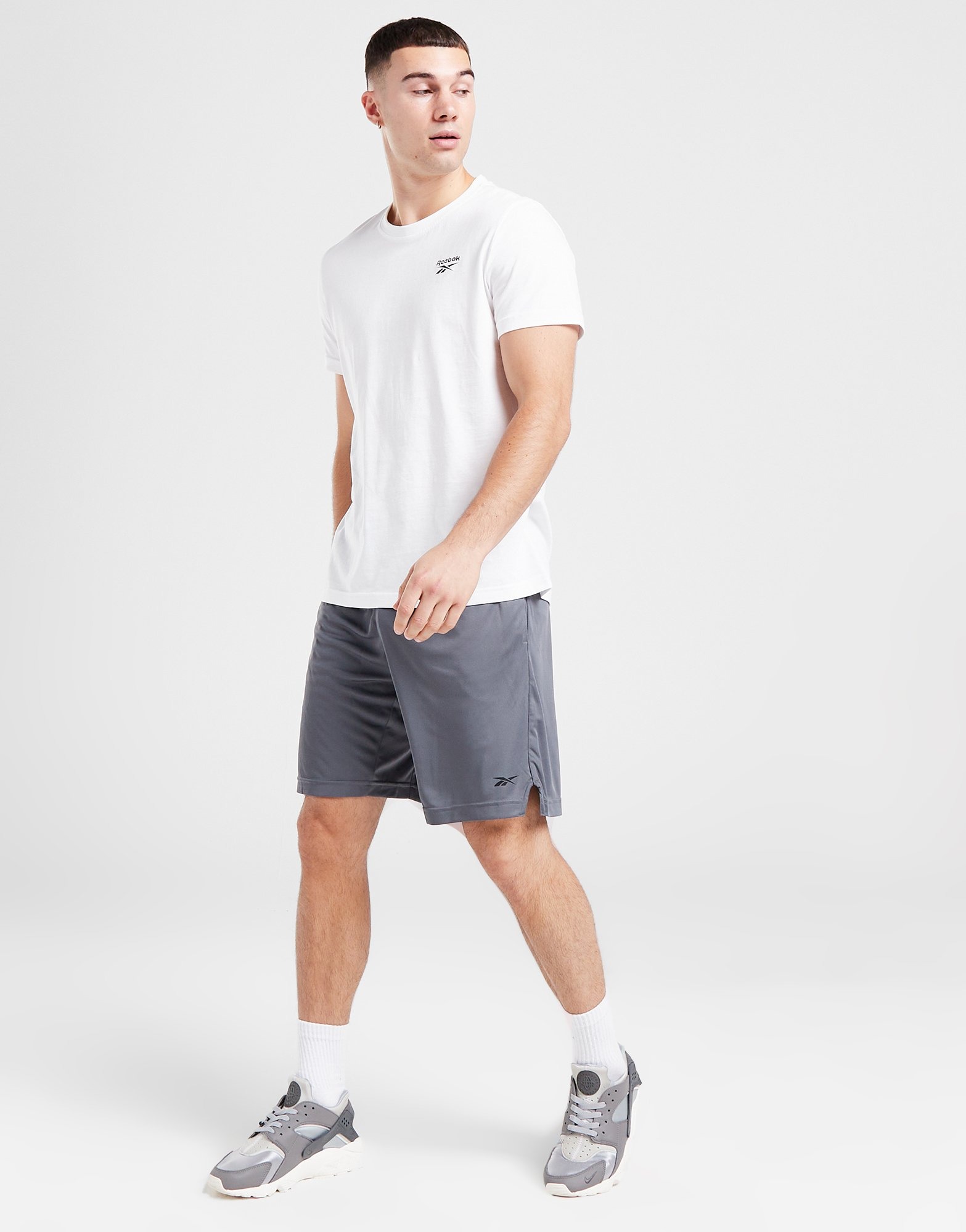 Grey Reebok Run Shorts | JD Sports UK