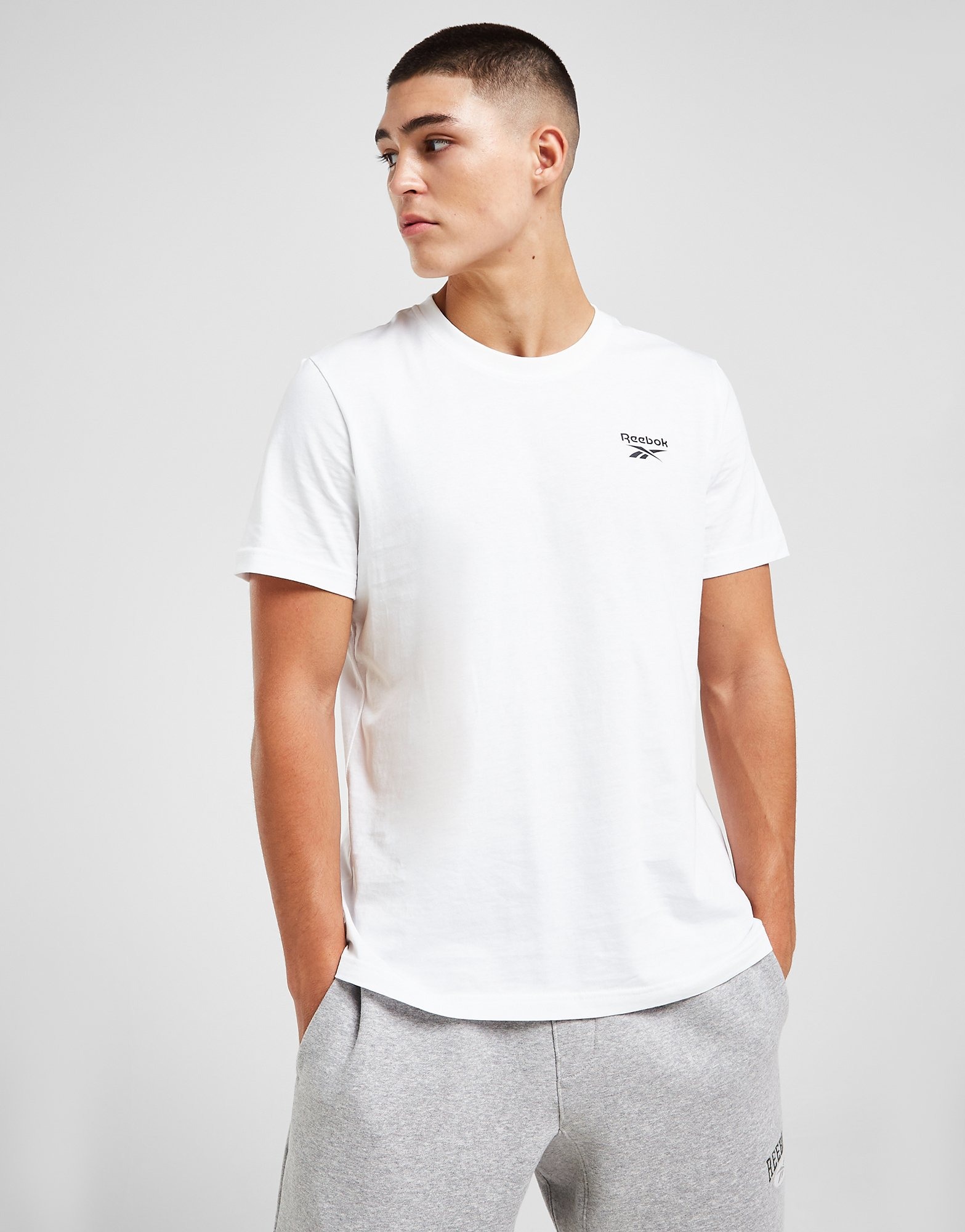 White Reebok Core Vector T-Shirt | JD Sports UK