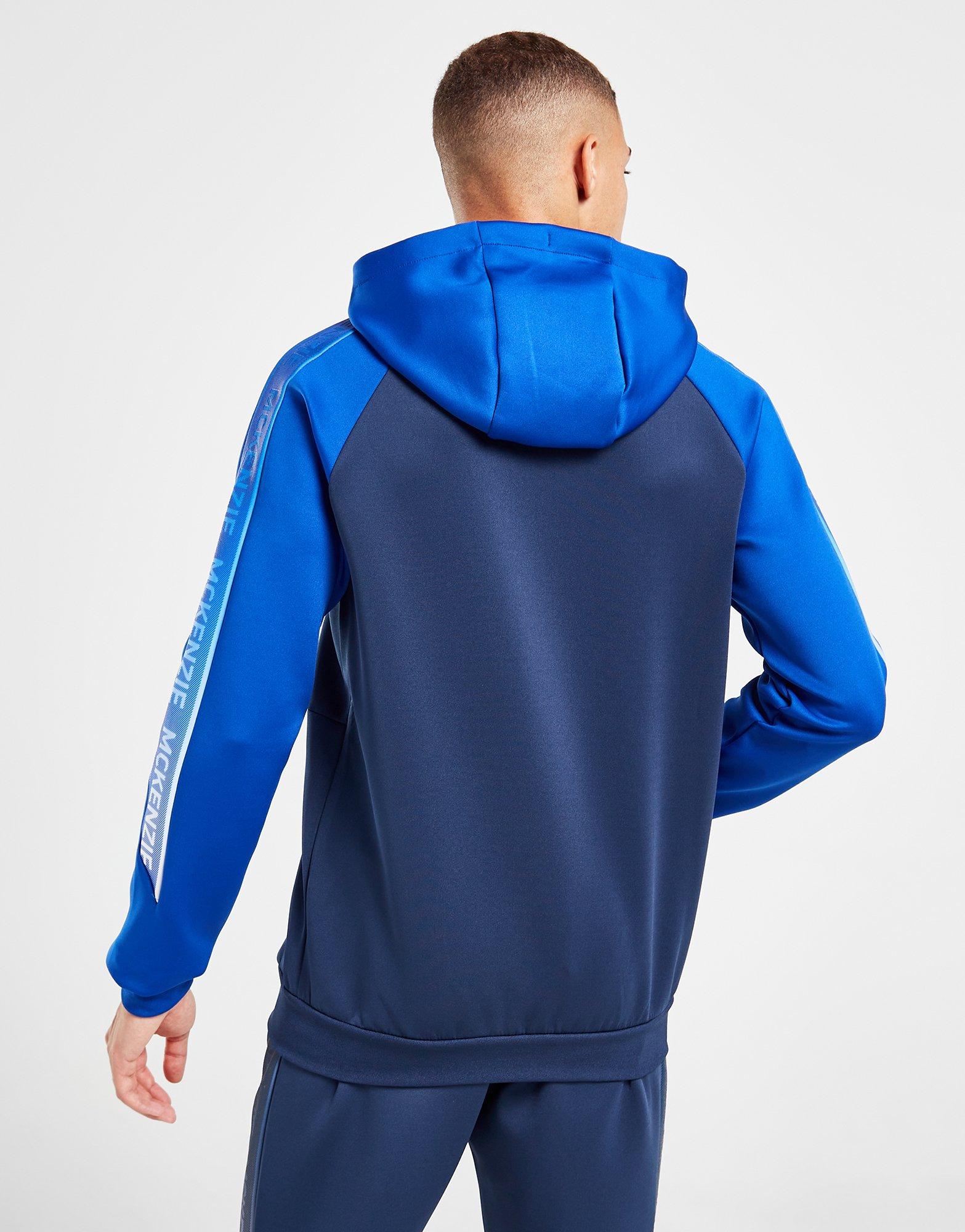 Blue McKenzie Oli Poly Colour Block Full Zip Hoodie - JD Sports Global