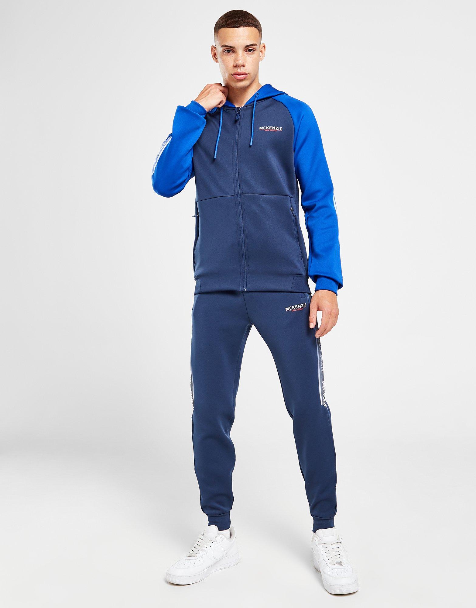 Blue McKenzie Oli Poly Colour Block Full Zip Hoodie - JD Sports Global