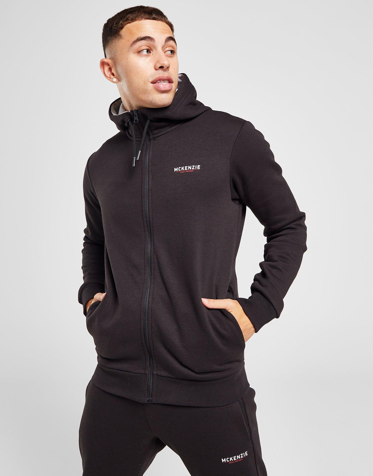 McKenzie Essential Edge Full Zip Sudadera con capucha en Negro