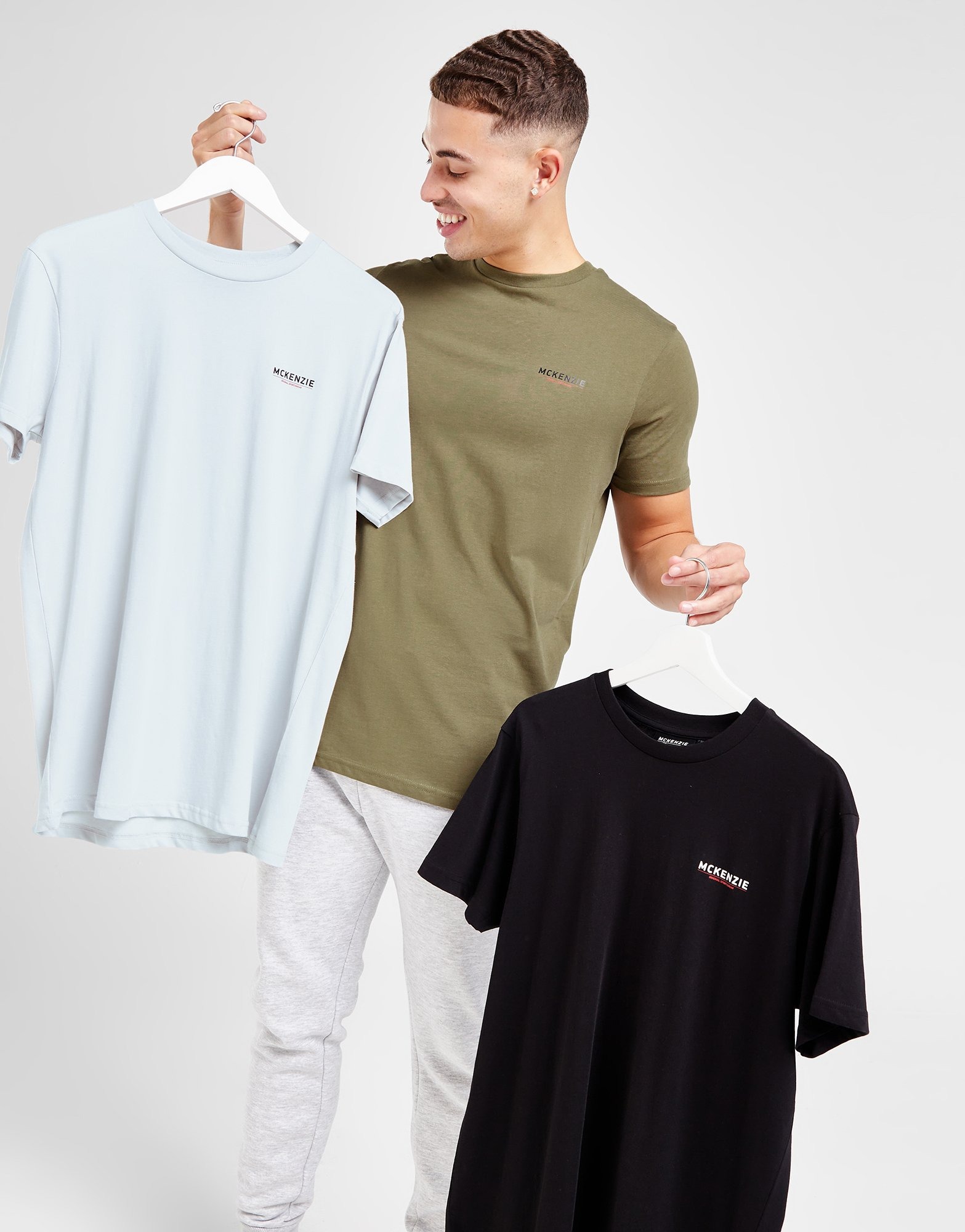 Green McKenzie 3Pack Essential Edge TShirts JD Sports Global