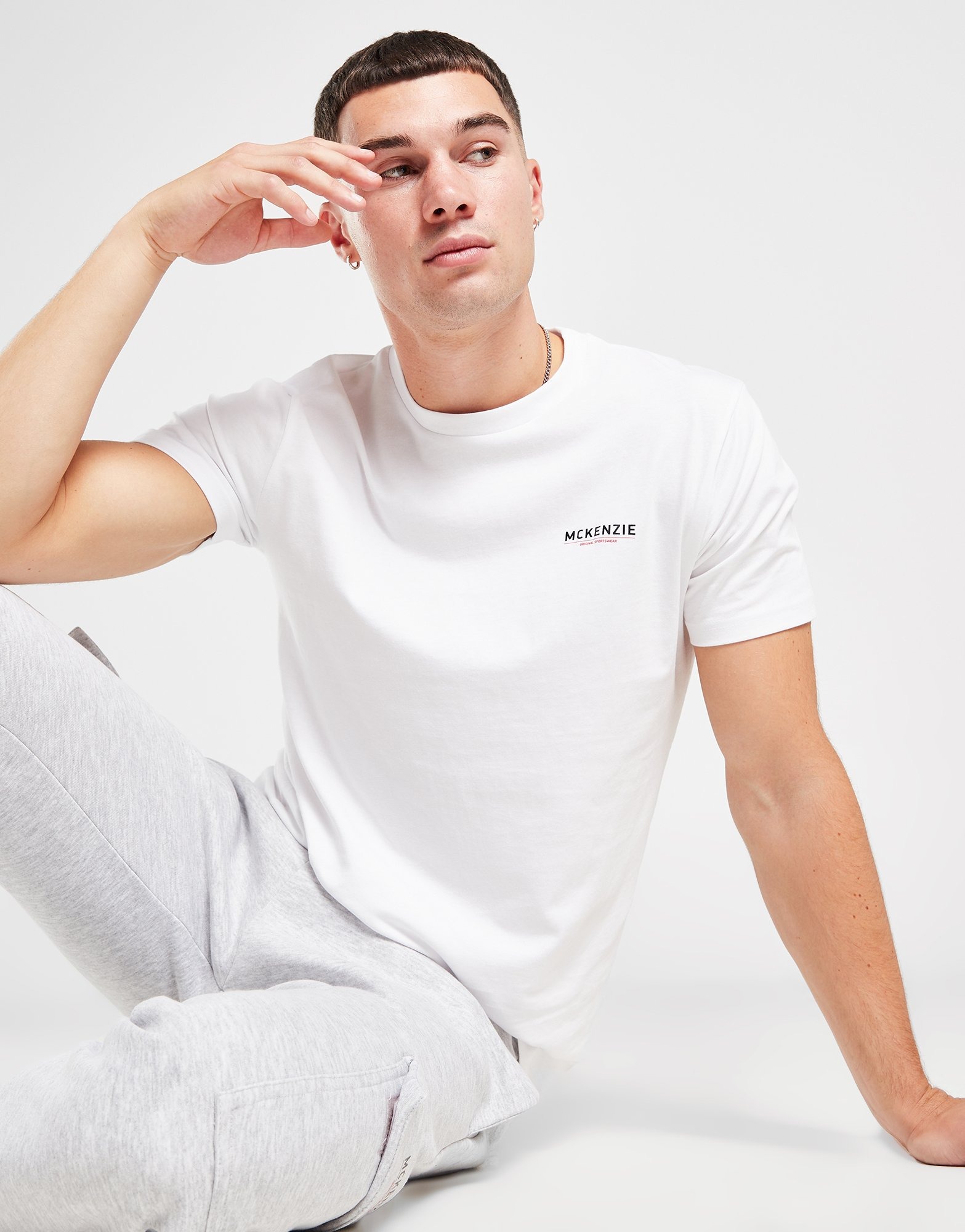 White McKenzie Essential Edge TShirt JD Sports