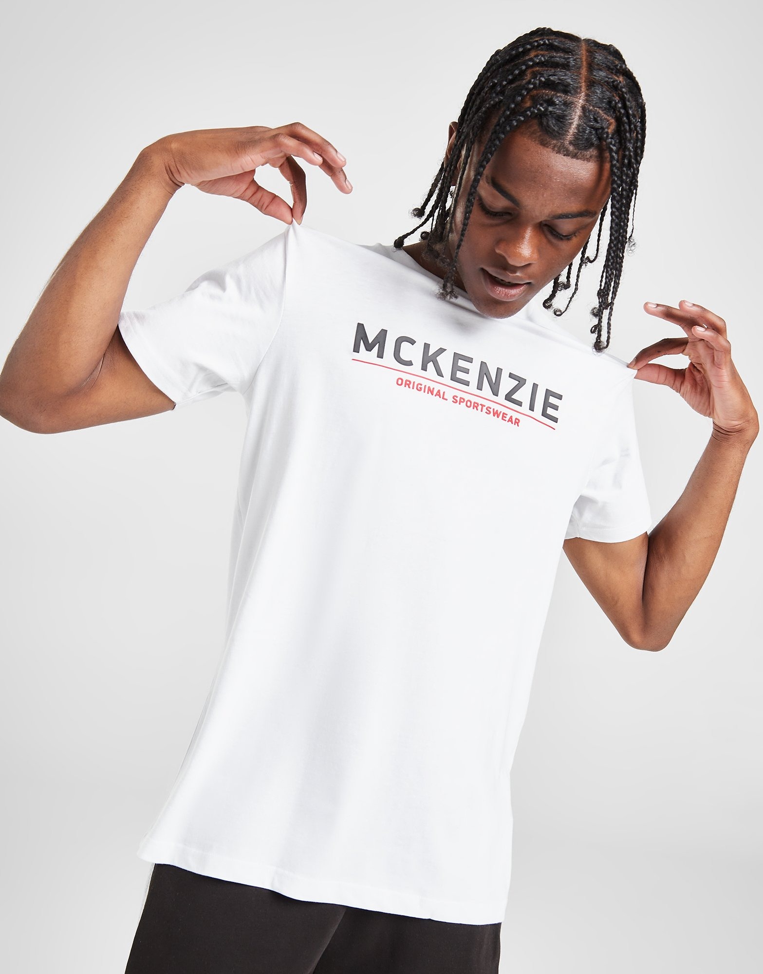 White McKenzie Essential Edge Elevated TShirt JD Sports