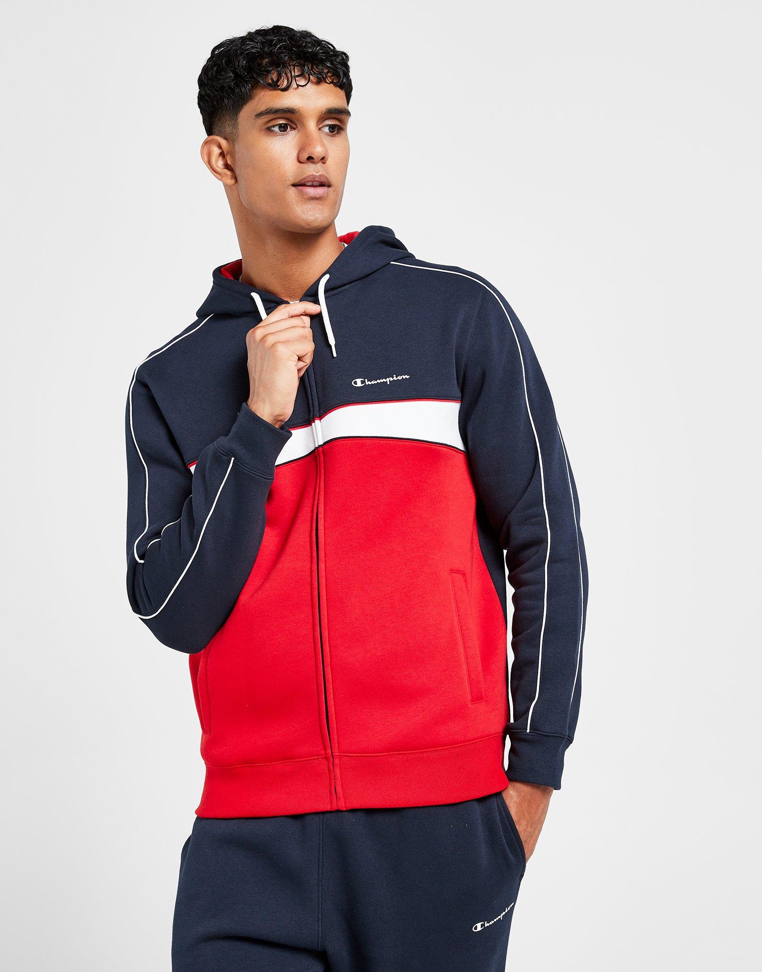 Blue Champion Power Fleece Full Zip Hooded Tracksuit - JD Sports ...