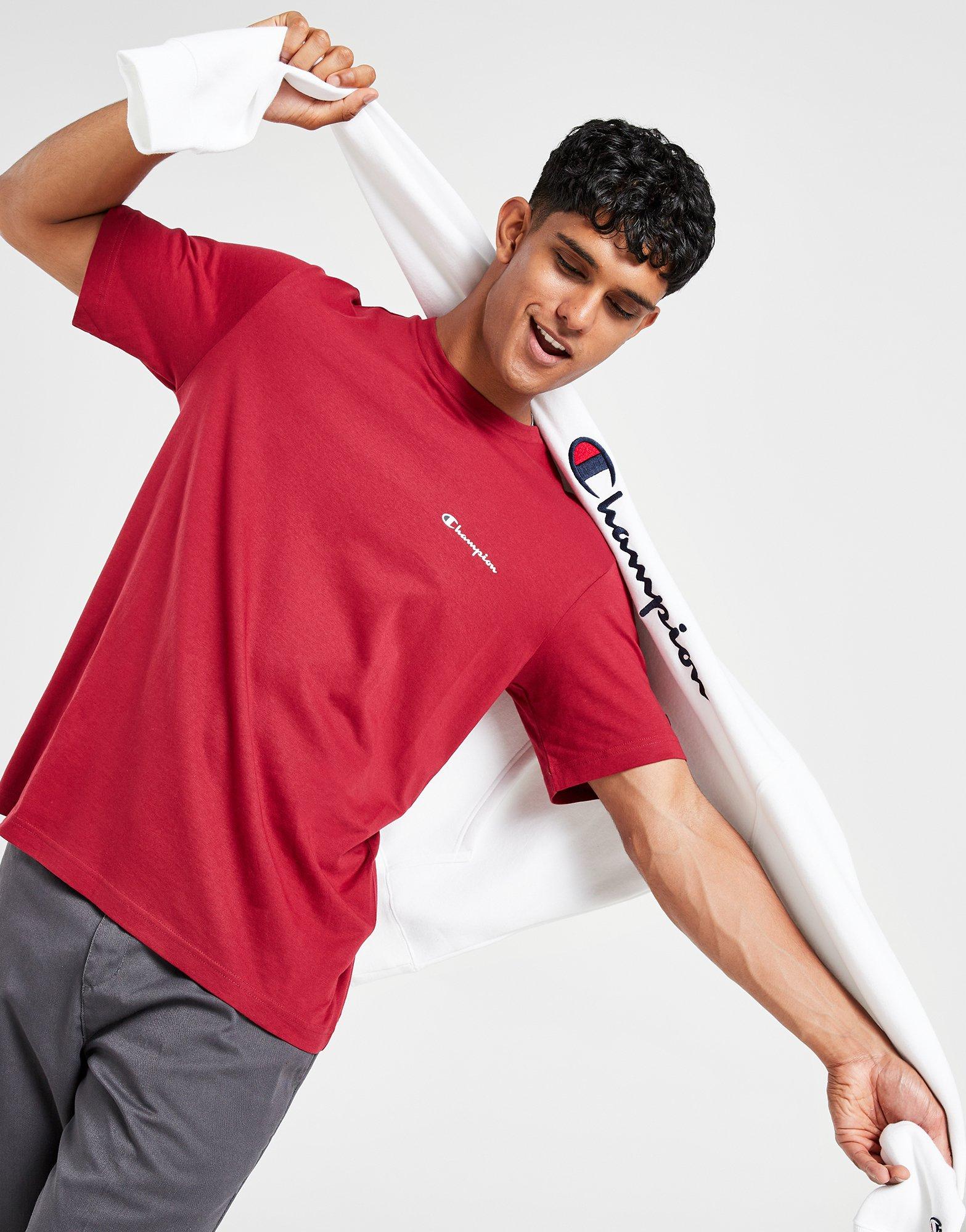 Red Champion Legacy Small Logo Core T-Shirt | JD Sports Global