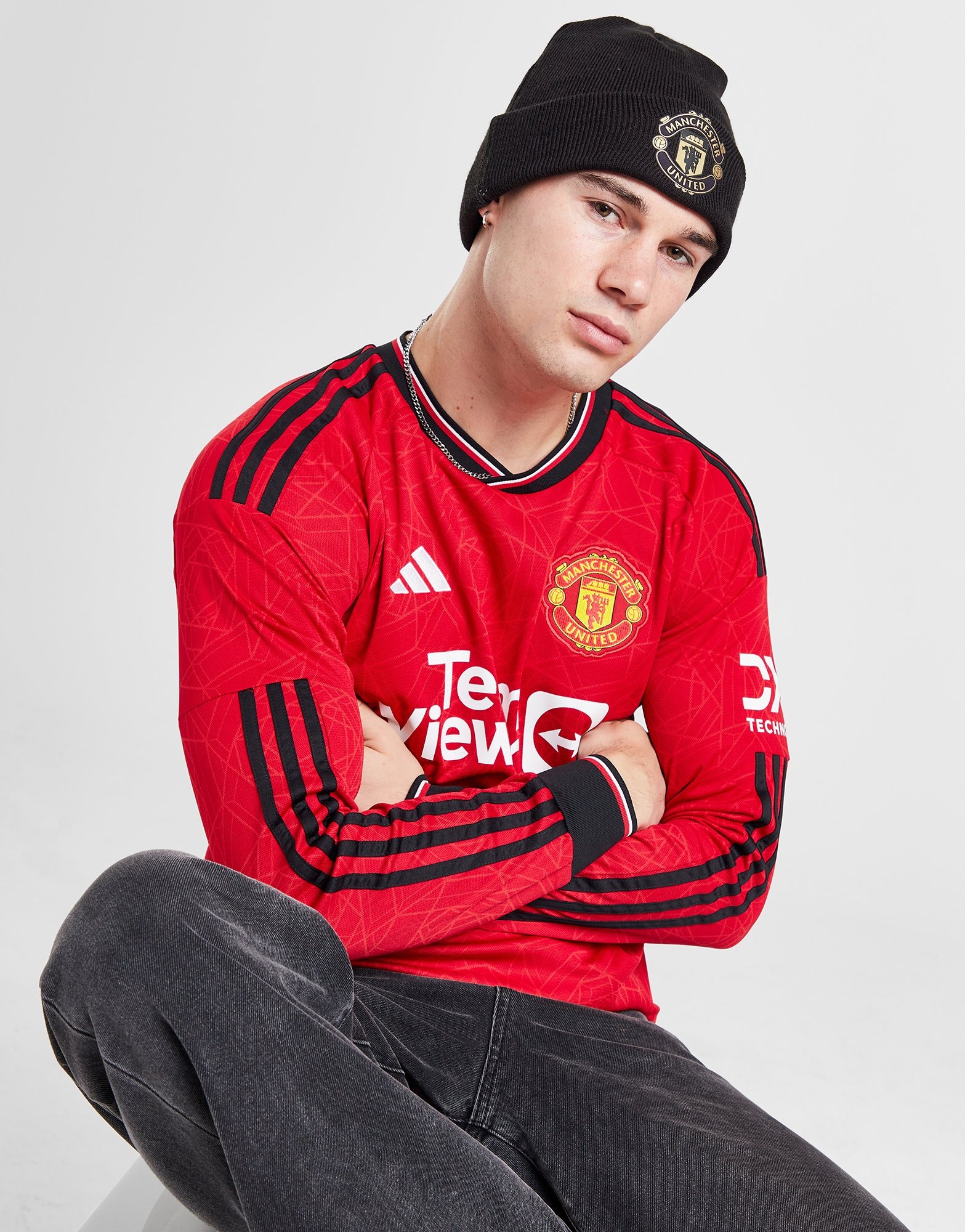 Black New Era Manchester United FC Beanie JD Sports Global JD