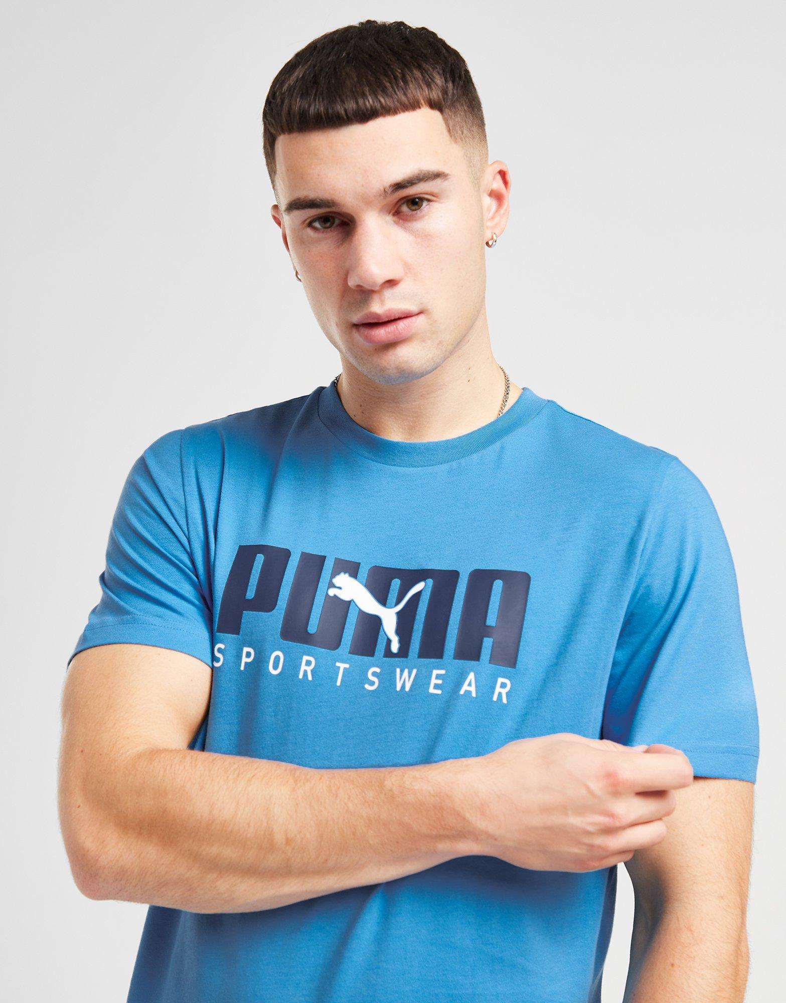 Blue on sale puma shirt