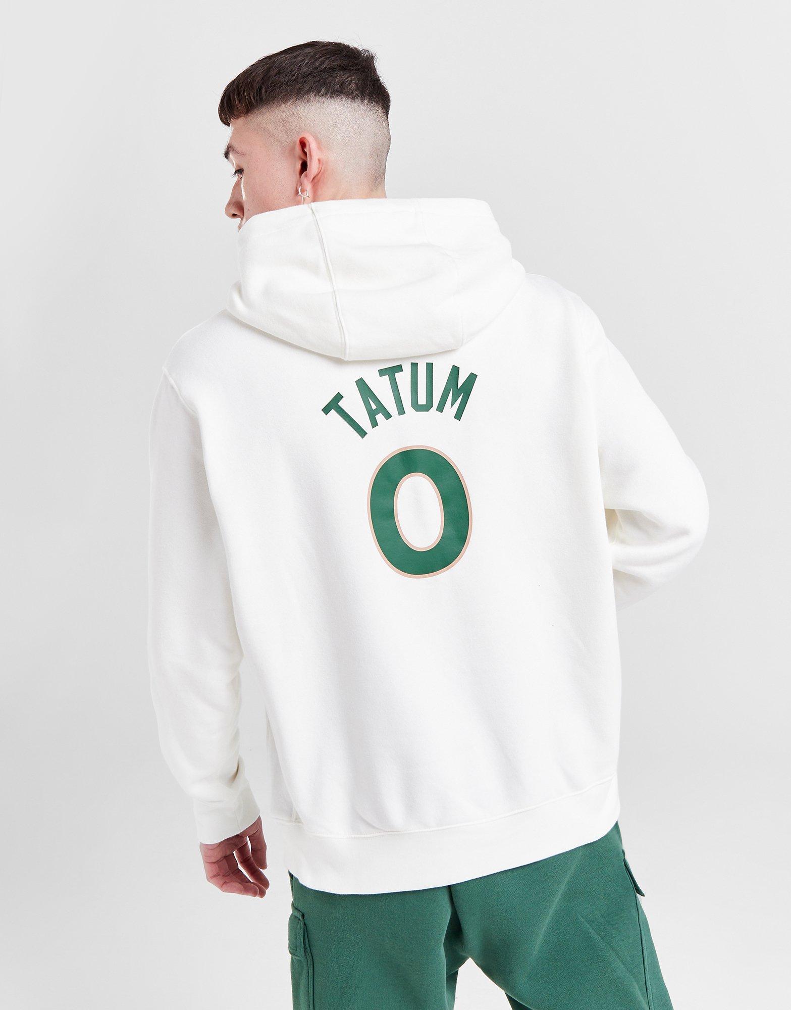 White Nike NBA Boston Celtics Tatum #0 Pullover Hoodie - JD Sports Global